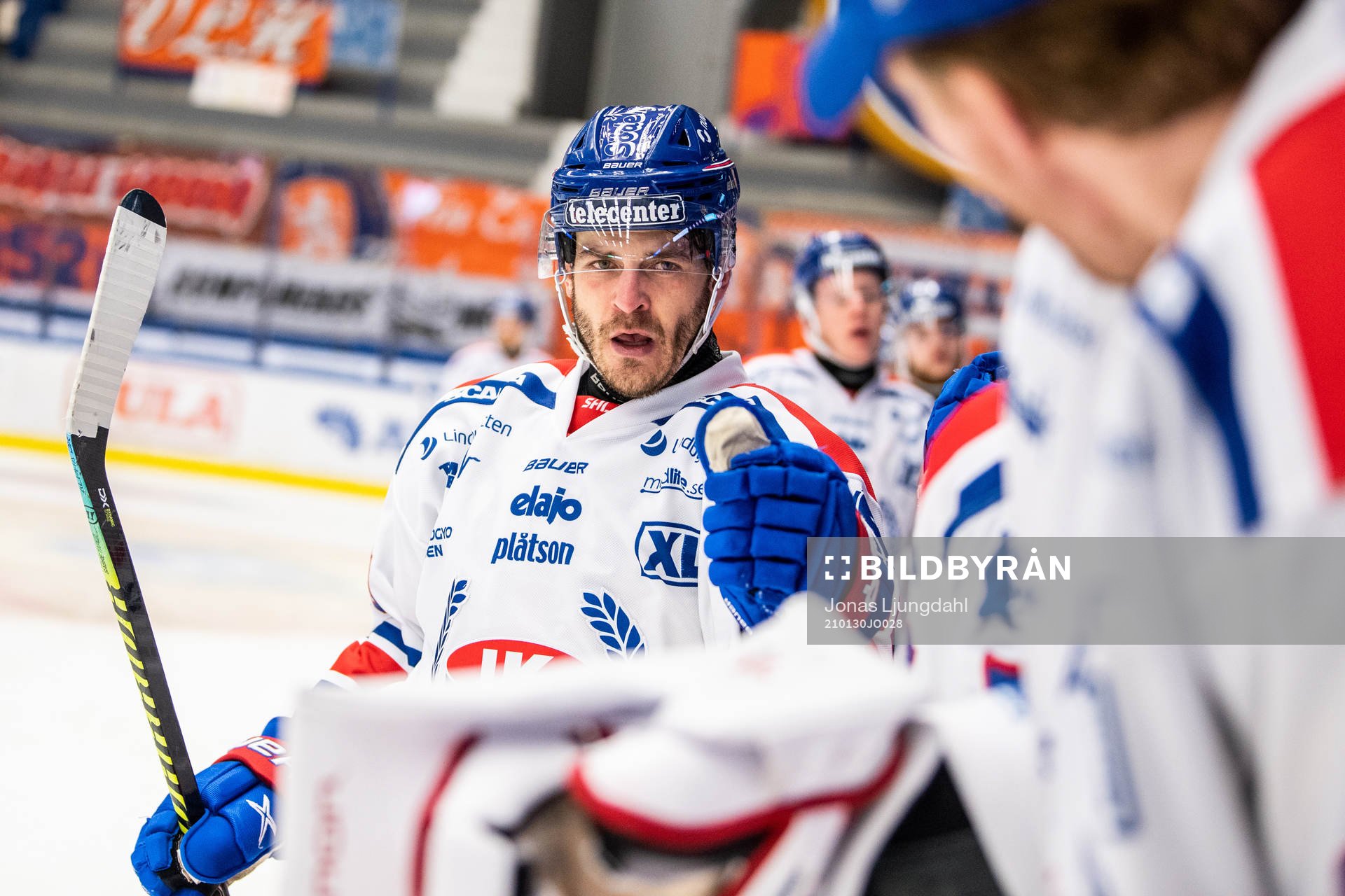 Oskarshamns Lance Bouma jublar