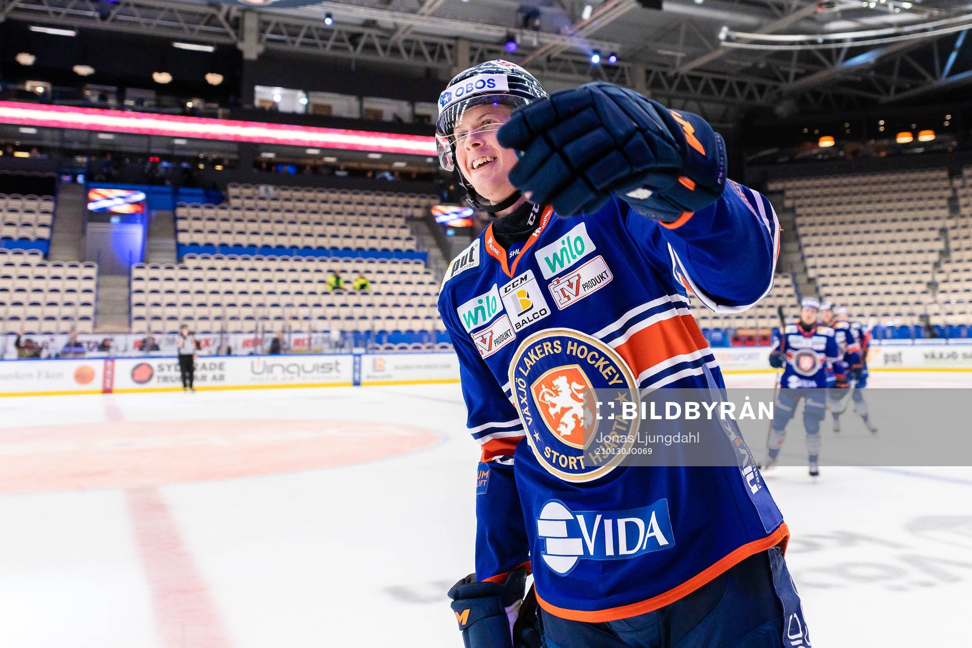 Växjös Fredrik Karlström jublar