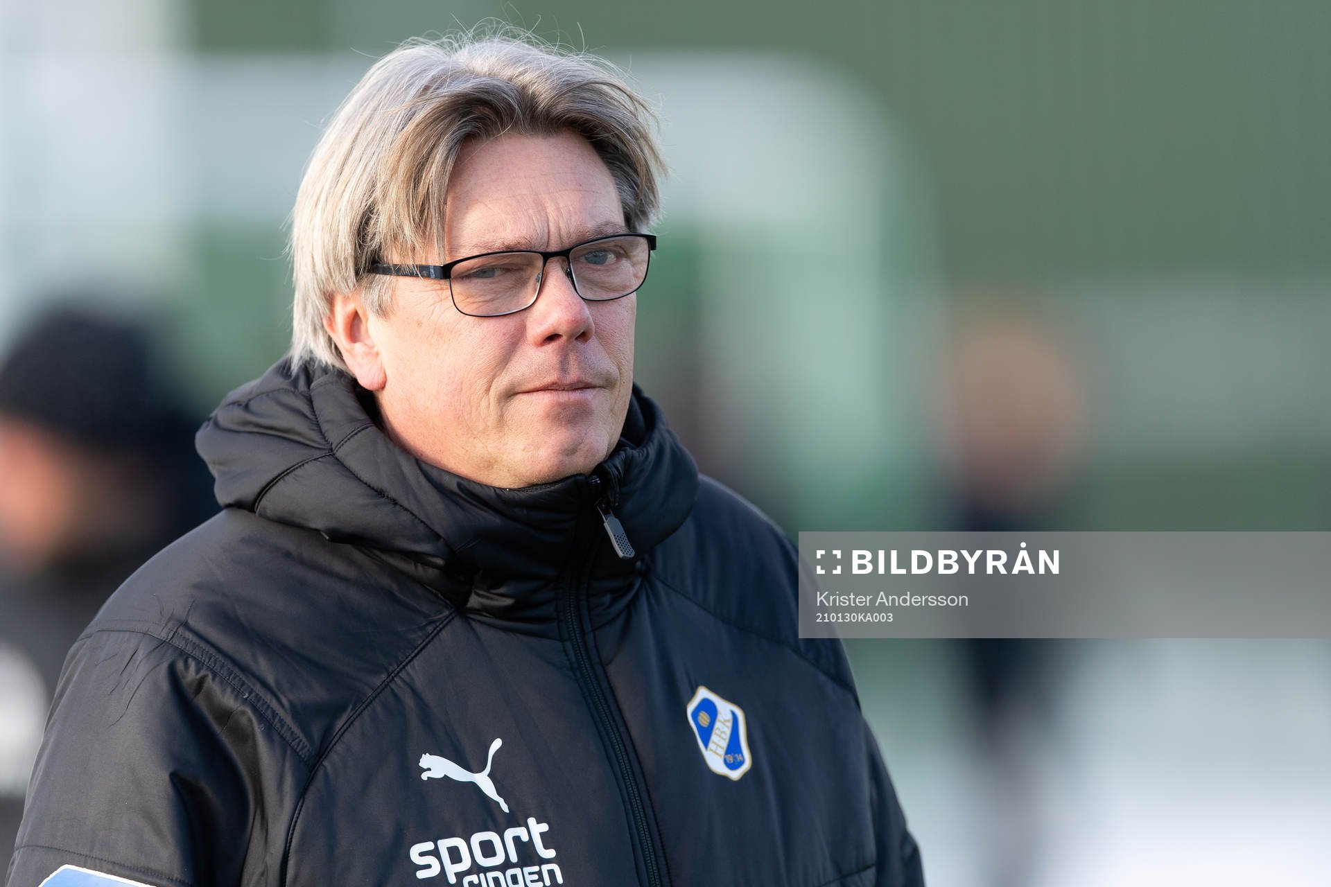 Halmstads analytiker Per Olssonföre träningsmatchen i