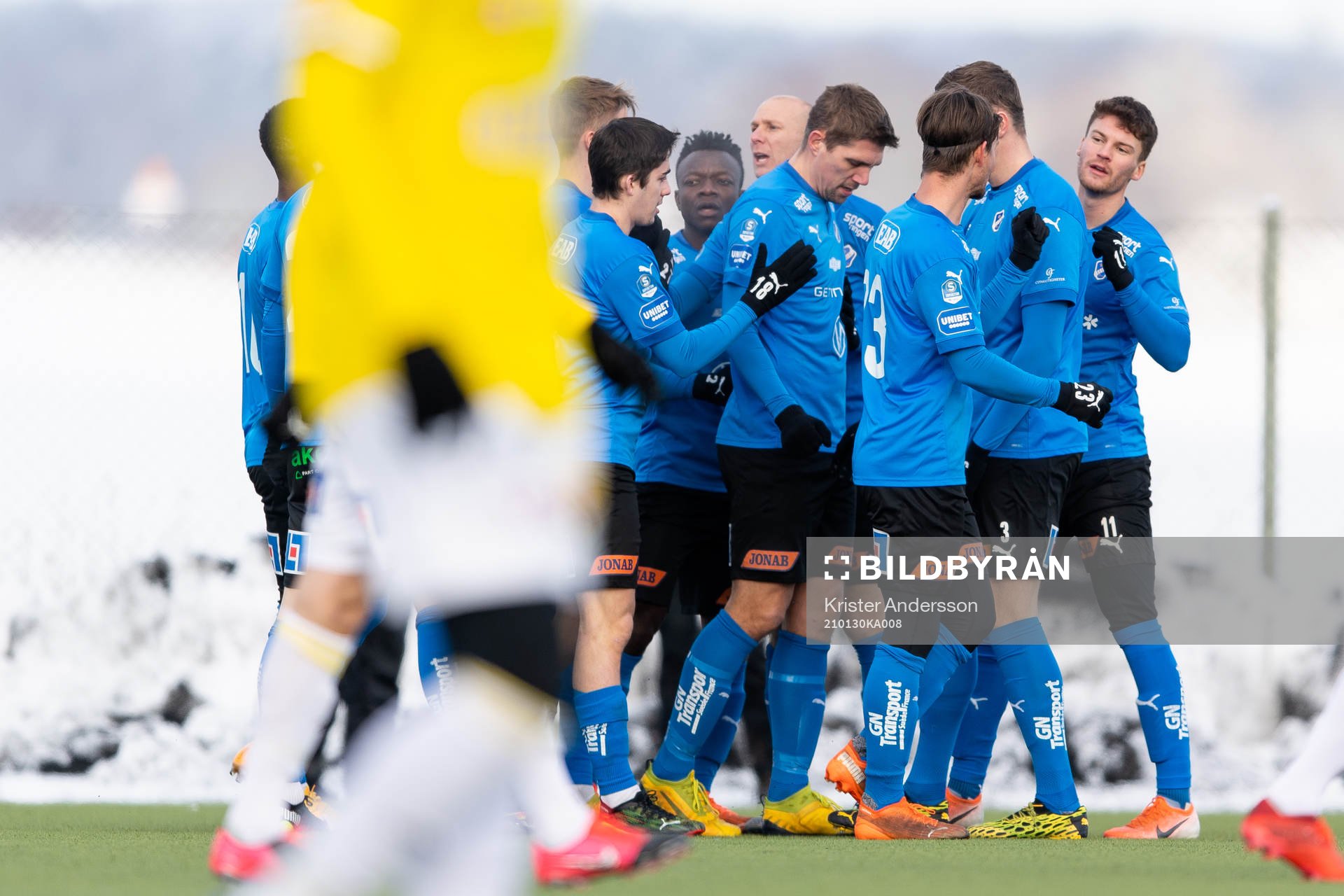 Halmstads spelare jublar