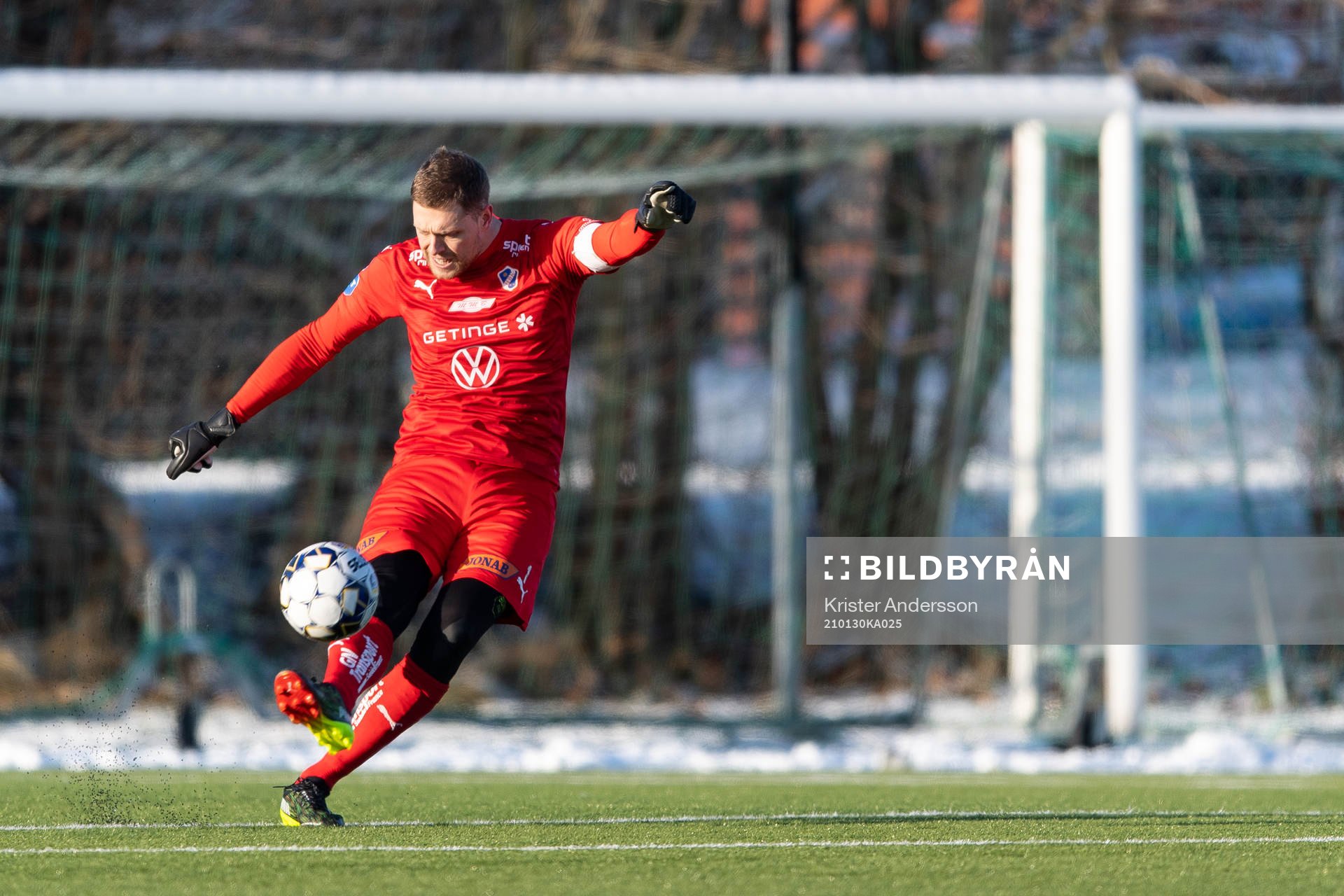 Halmstads målvakt Malkolm Nilsson Säfqvist