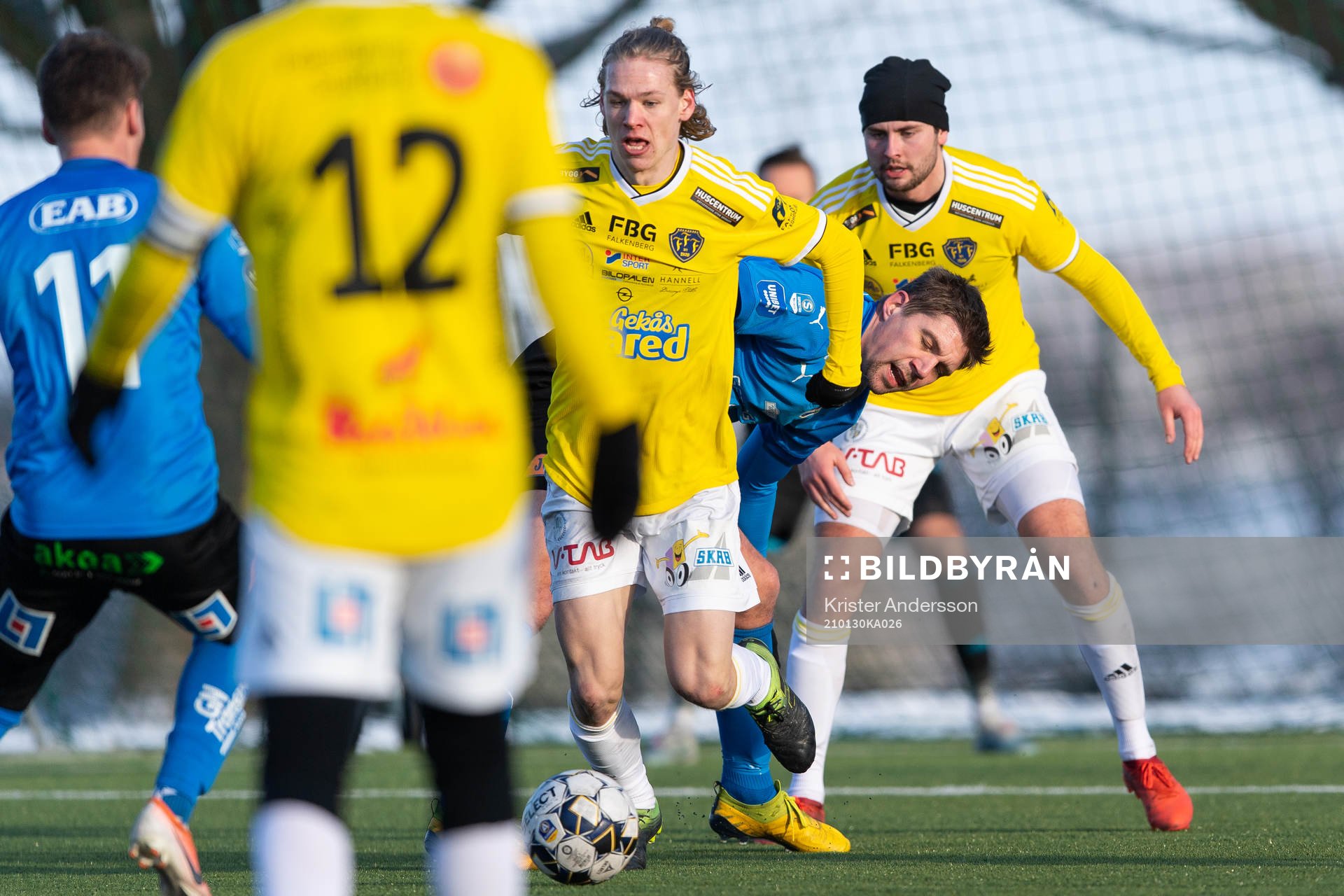 Falkenbergs Melker Nilsson och Halmstads Mikael Boman