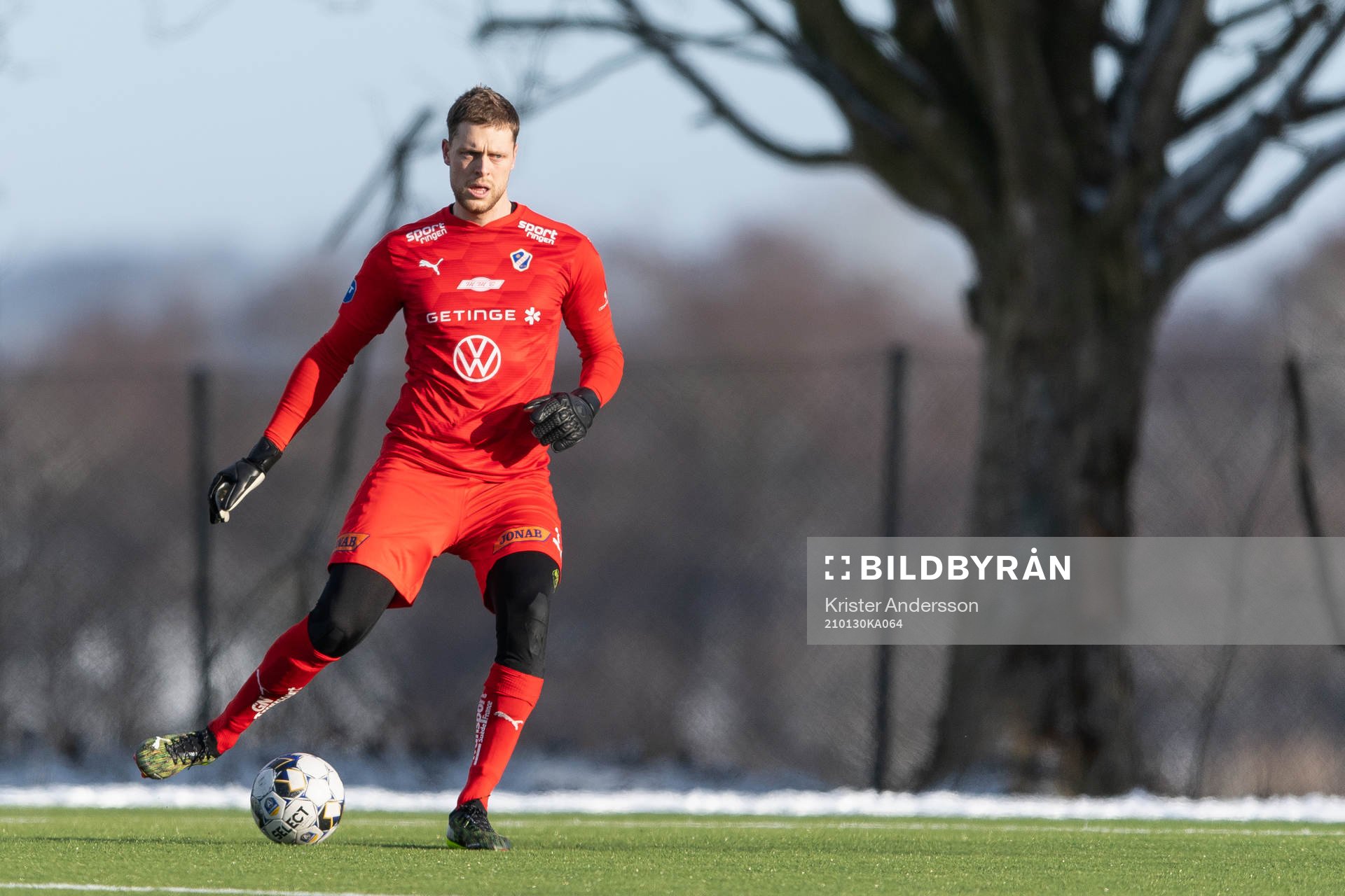Halmstads målvakt Malkolm Nilsson Säfqvist