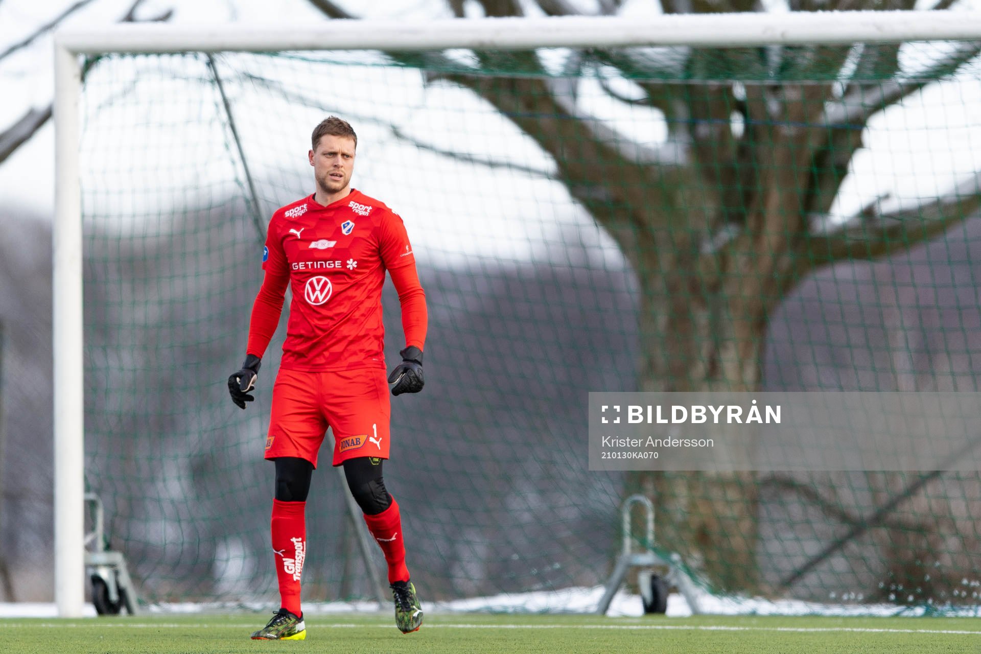 Halmstads målvakt Malkolm Nilsson Säfqvist
