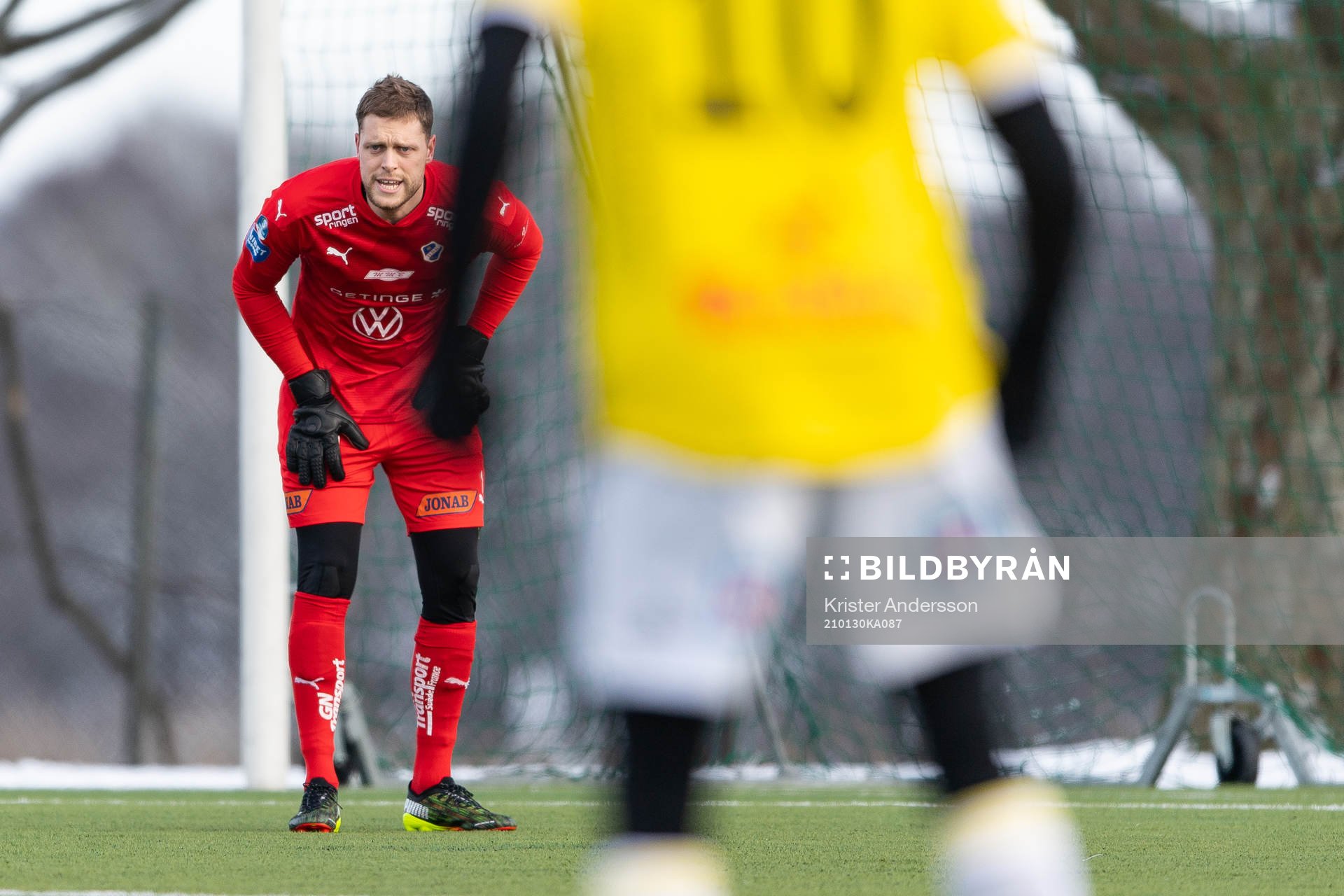 Halmstads målvakt Malkolm Nilsson Säfqvist