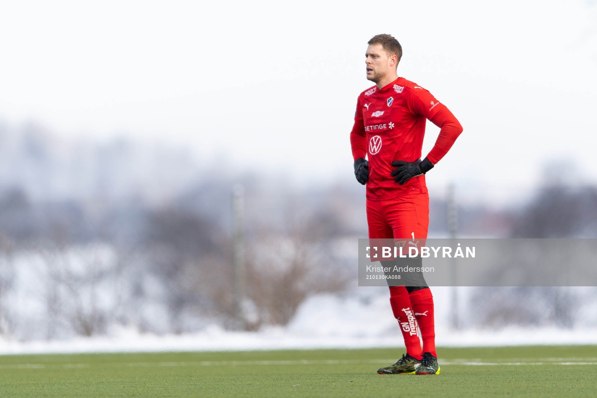Halmstads målvakt Malkolm Nilsson Säfqvist