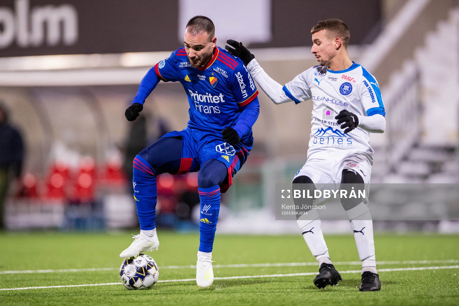 Djurgårdens Dzenis Kozica och Akropolis Lamine Nekrouf