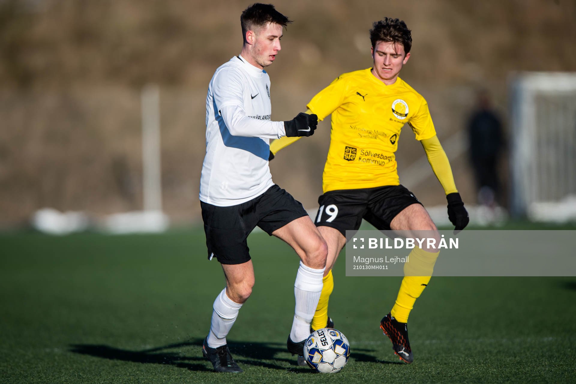 Landskronas Filip Olsson och Mjällbys Ludvig Carlius