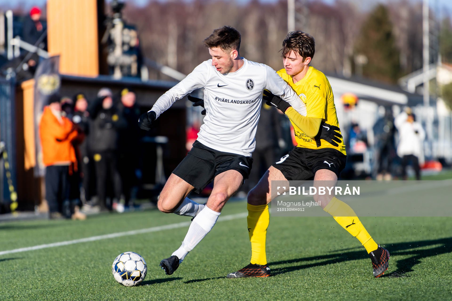 Landskronas Filip Olsson och Mjällbys Ludvig Carlius