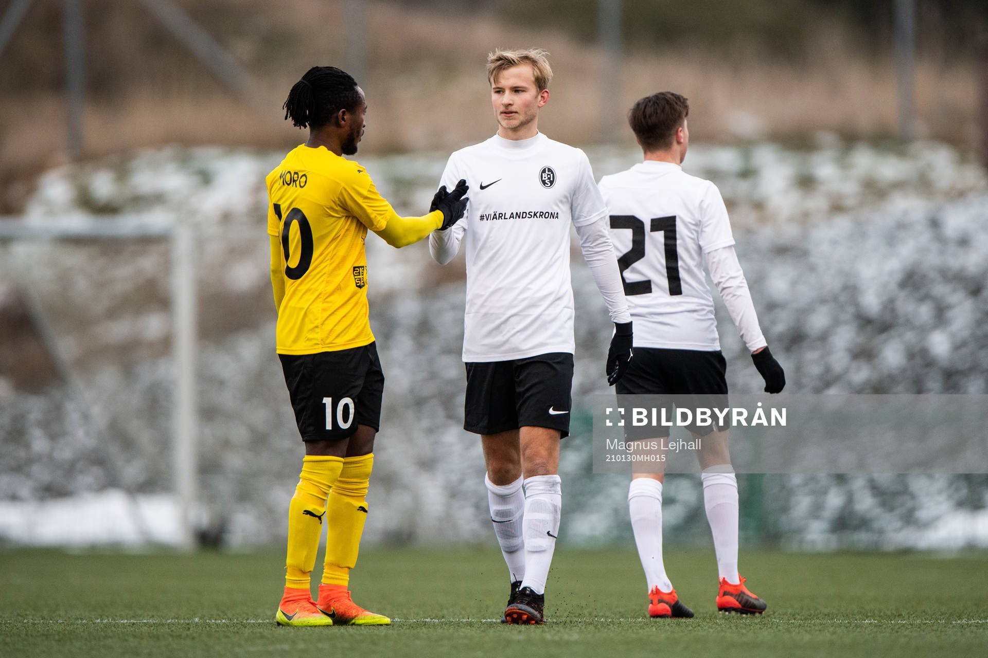 Mjällbys Mamudo Moro och Landskronas Johan Rapp