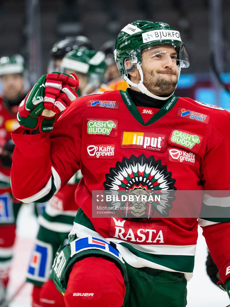 Frölundas Stefan Elliott jublar