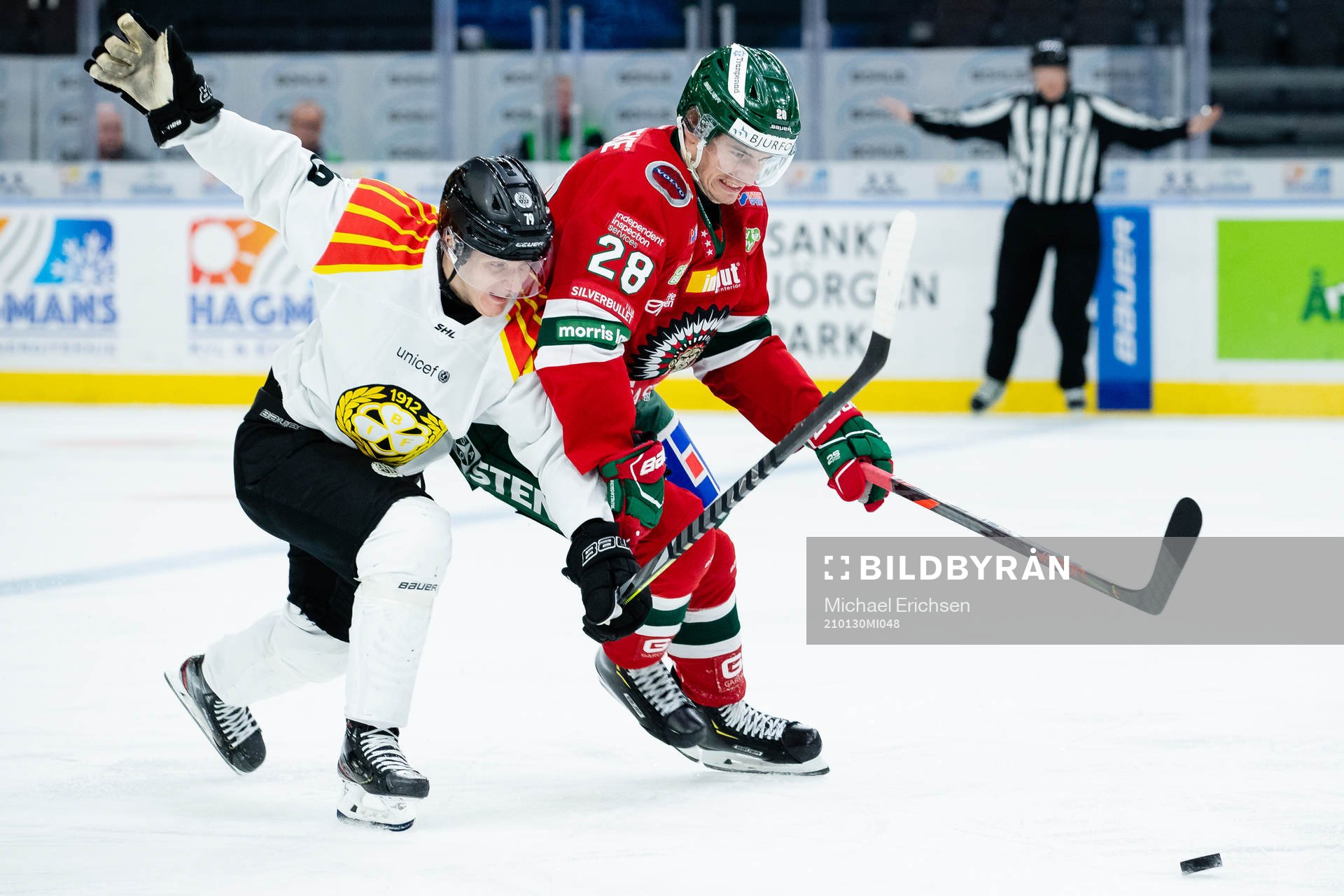 Brynäs Daniel Mannberg och Frölundas Johan Sundström