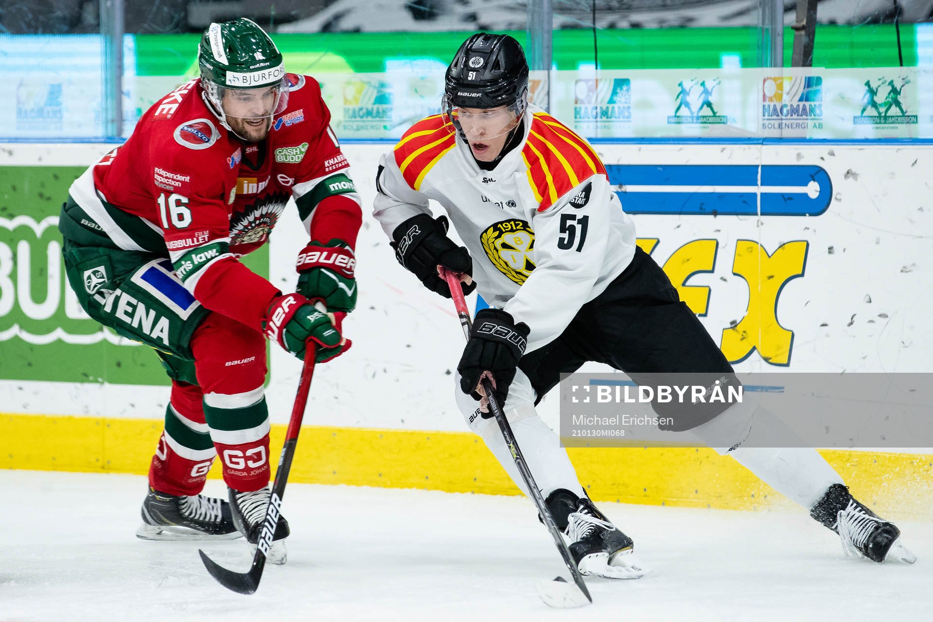 Frölundas Stefan Elliott och Brynäs Tomi Sallinen