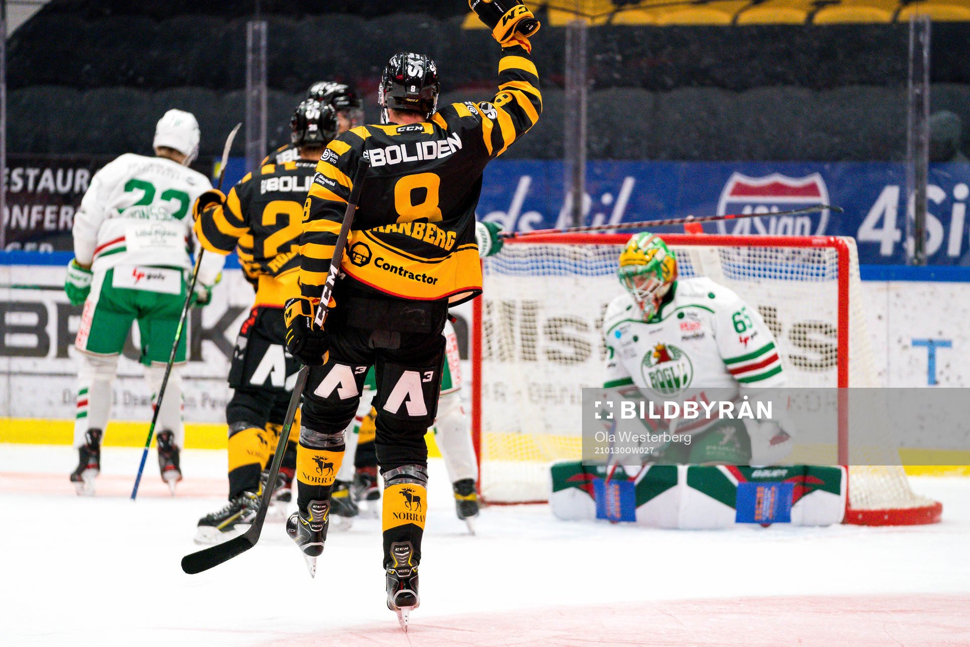 Skellefteås Petter Granberg jublar