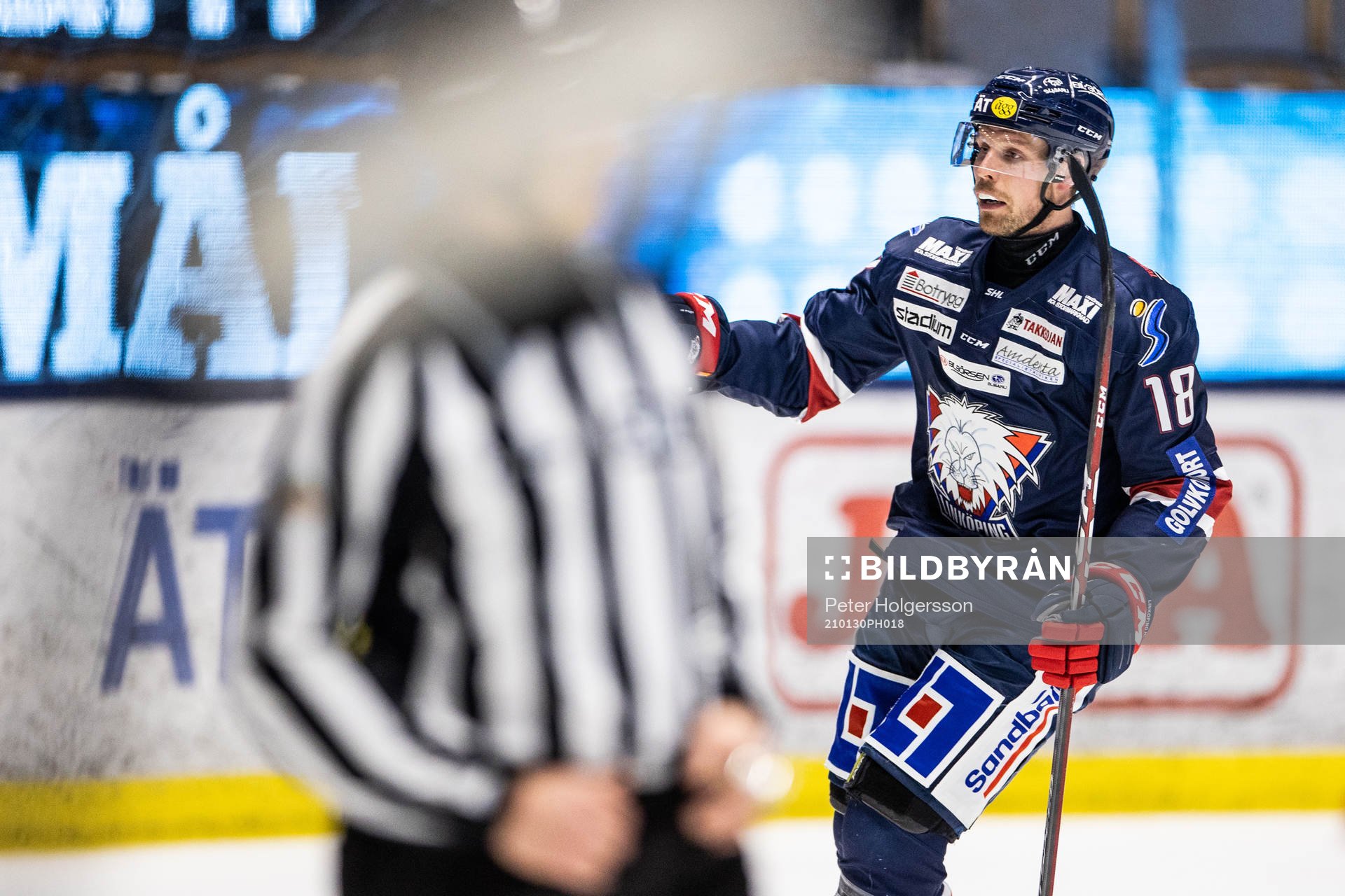 Linköpings Alexander Johansson jublar