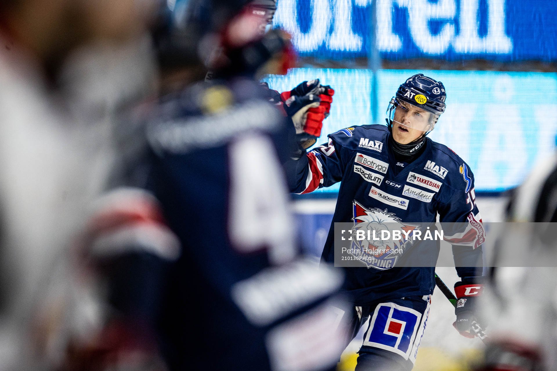 Linköpings Patrik Lundh jublar