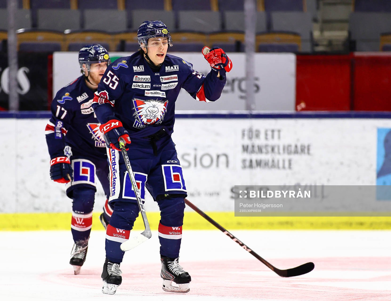 Linköpings Max Lindroth jublar
