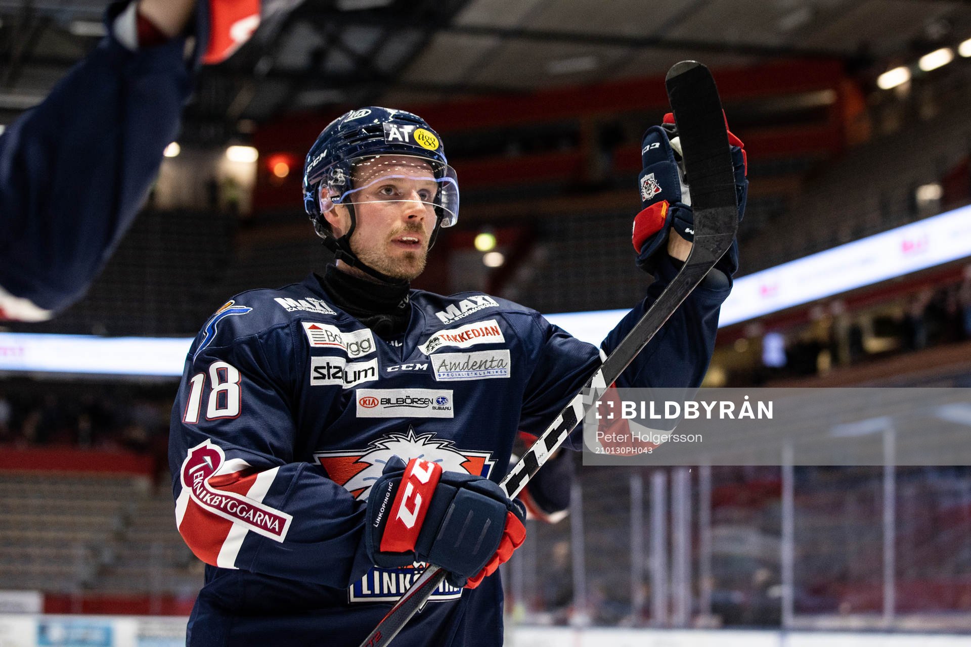 Linköpings Alexander Johansson jublar