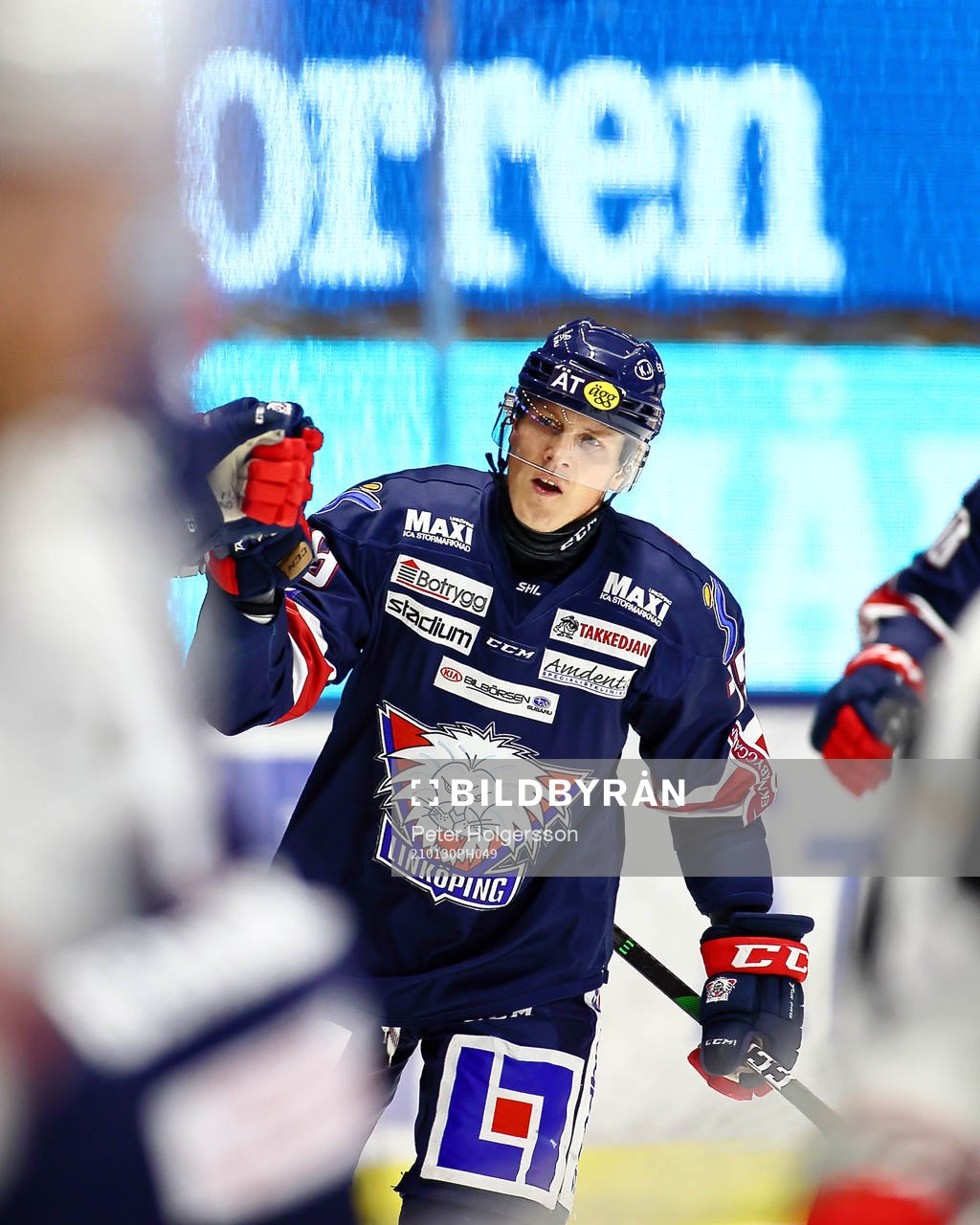 Linköpings Patrik Lundh jublar