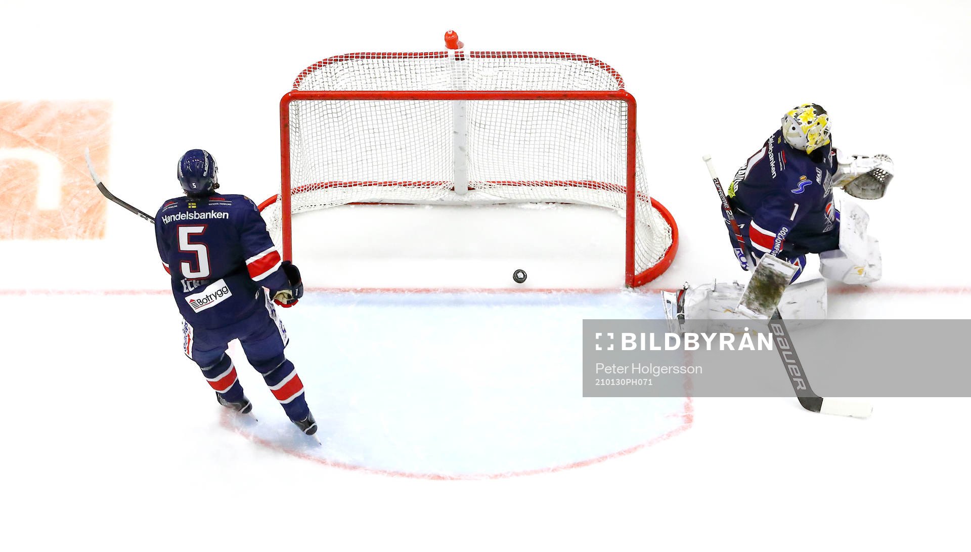 Mål 0-1 av Malmö Redhawks Matt Puempel förbi Linköpings