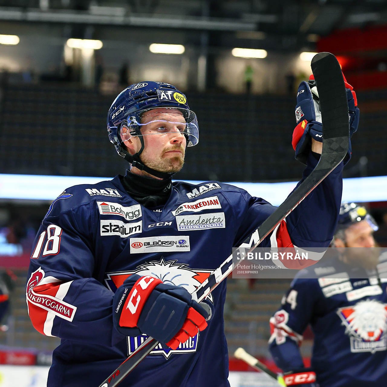 Linköpings Alexander Johansson  jublar