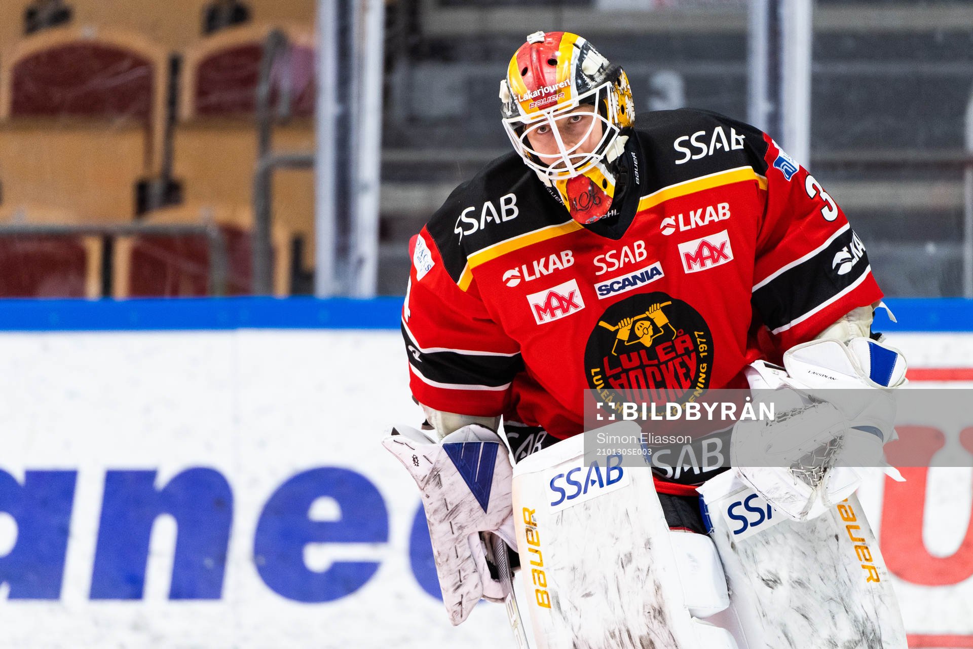 Luleås målvakt Joel Lassinantti