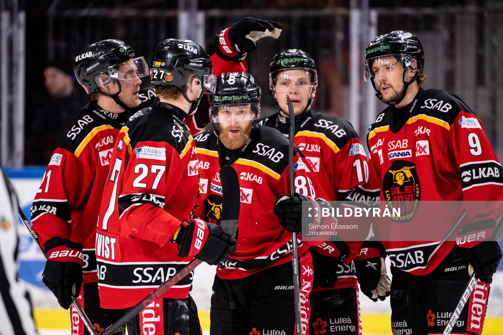 Luleås Linus Klasen jublar