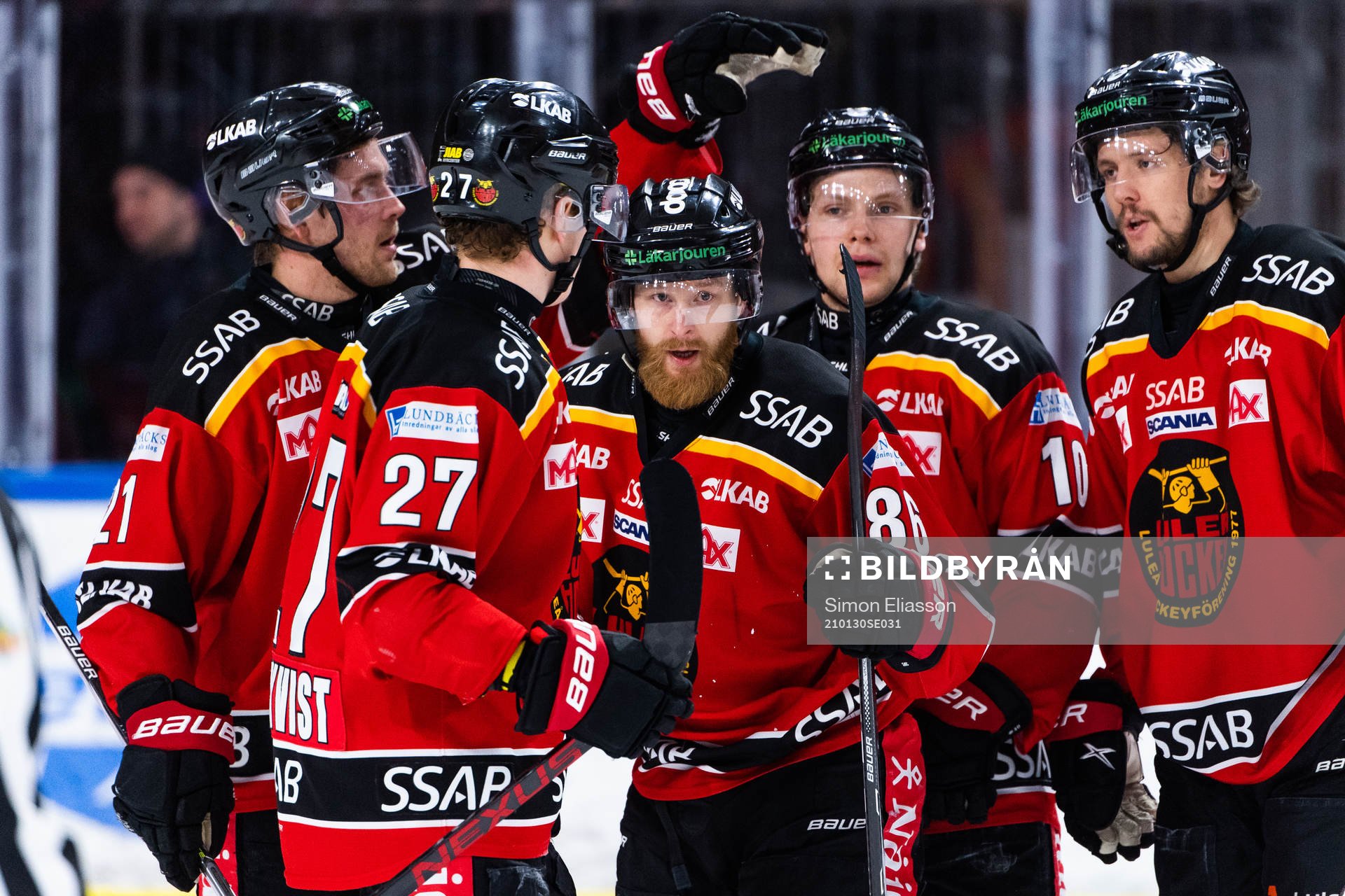 Luleås Linus Klasen jublar