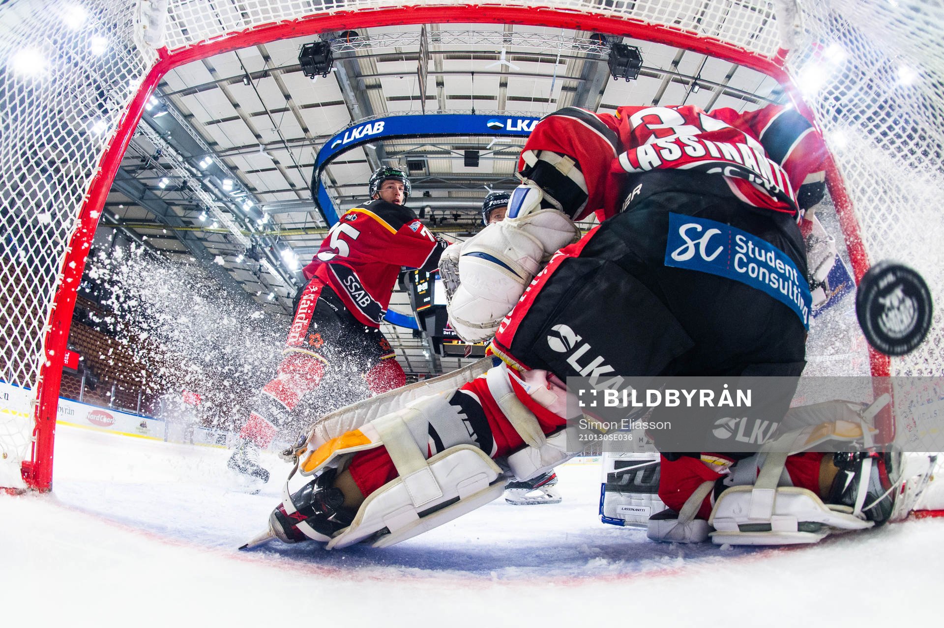 Luleås målvakt Joel Lassinantti släpper in 3-1