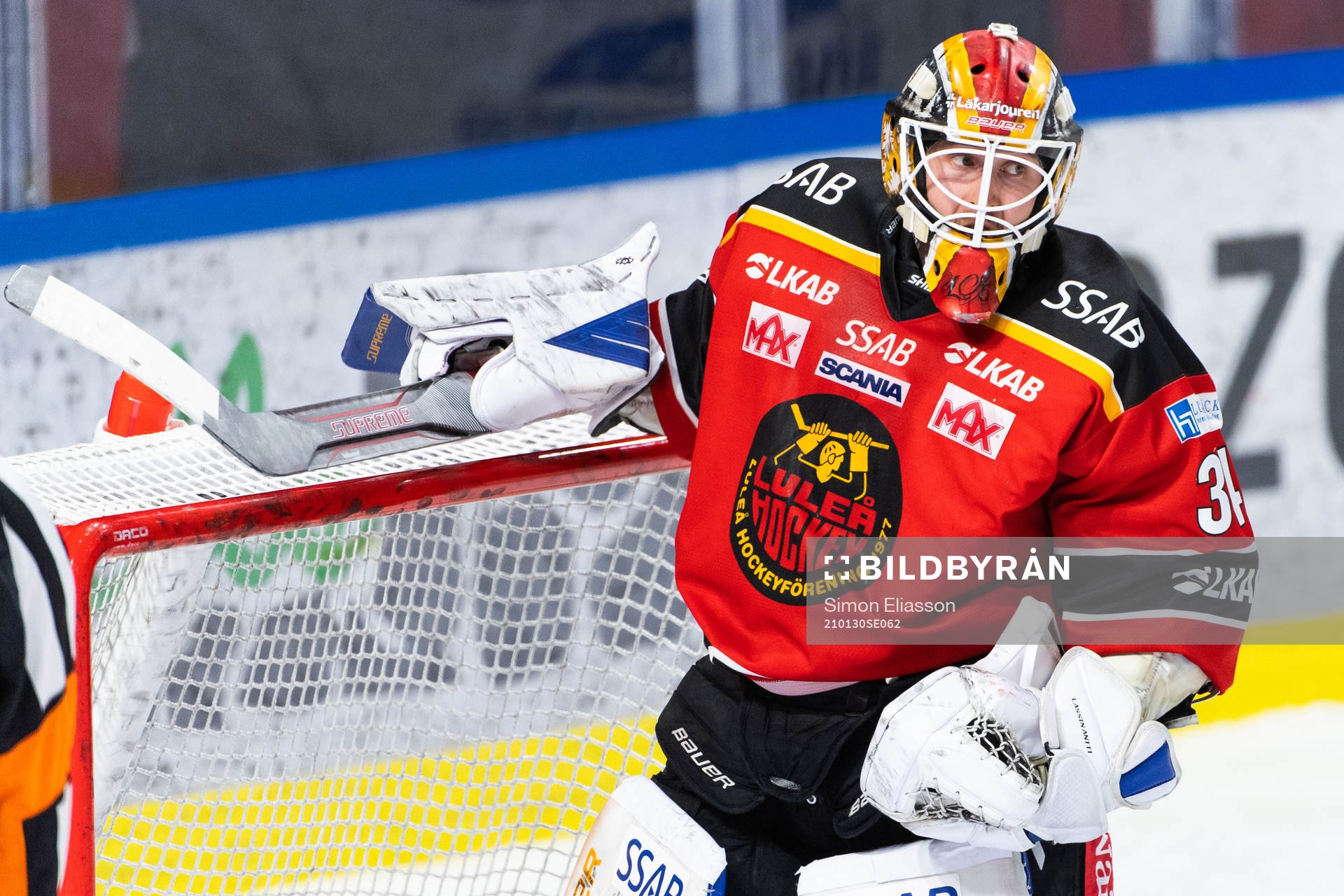 Luleås målvakt Joel Lassinantti