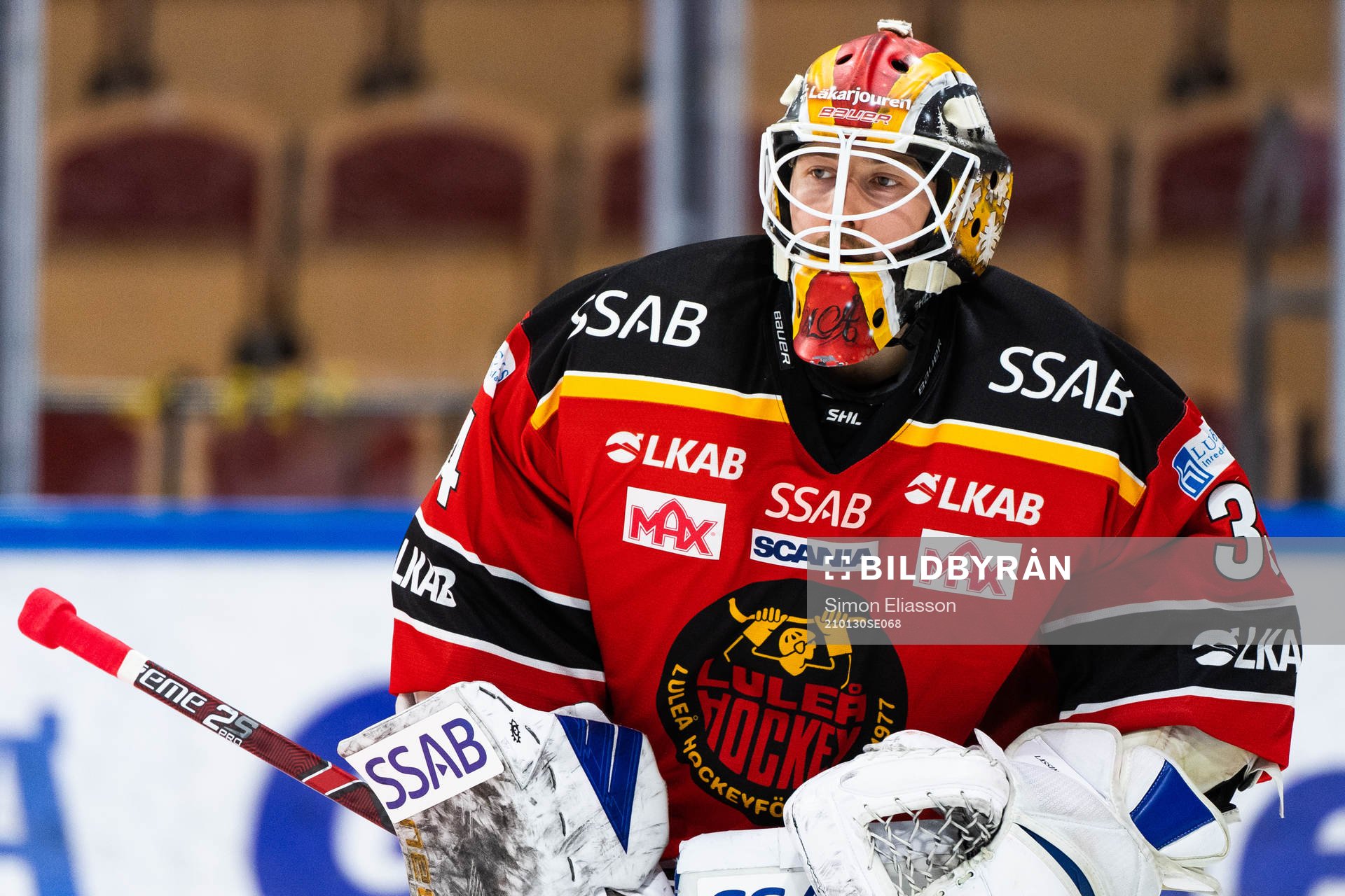 Luleås målvakt Joel Lassinantti