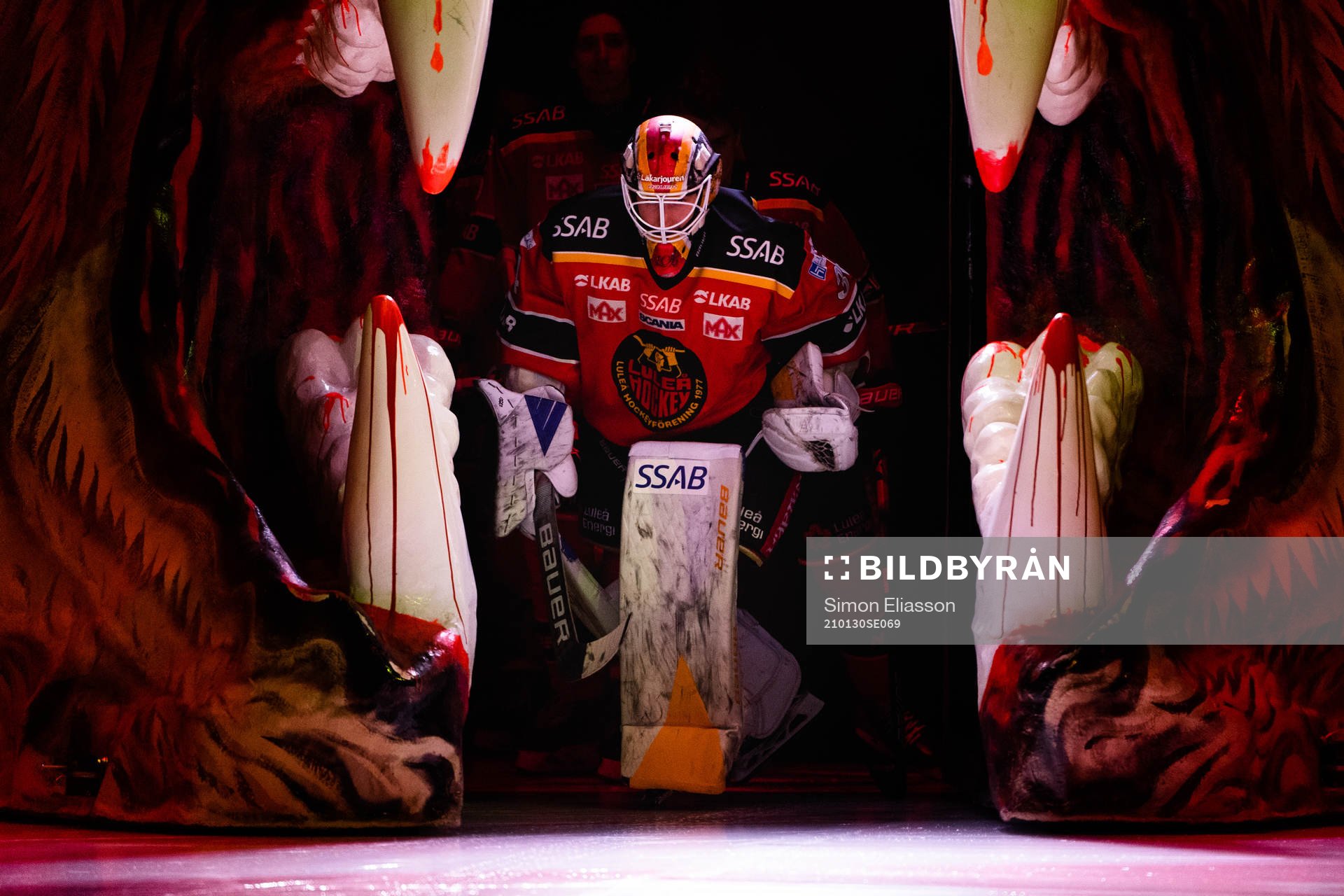 Luleås målvakt Joel Lassinantti