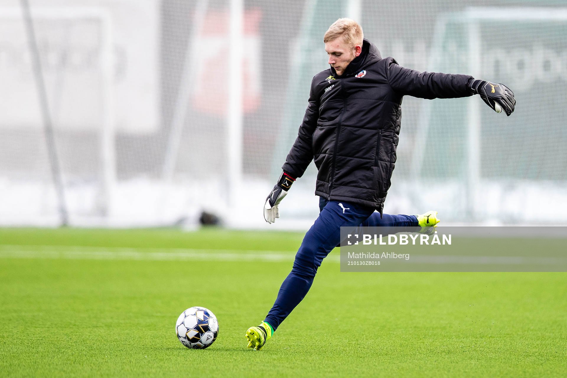 Helsingborgs målvakt Ian Pettersson införr