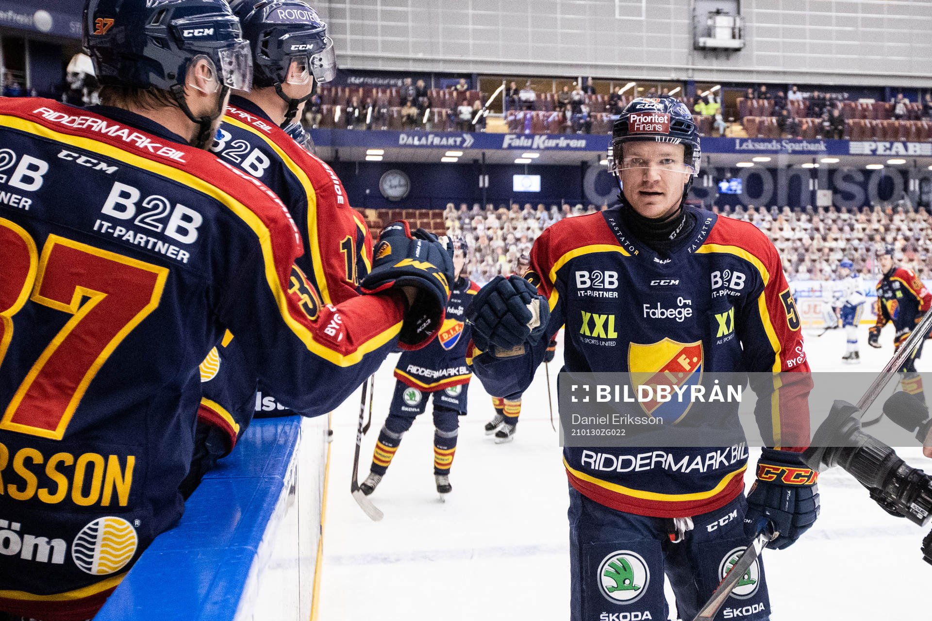Djurgårdens Tobias Ekberg jublar