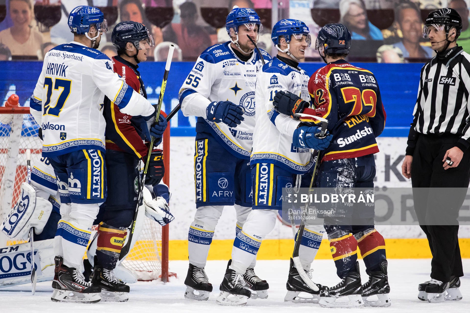 Leksands Marek Hrivik och Jonas Ahnelöv och Martin