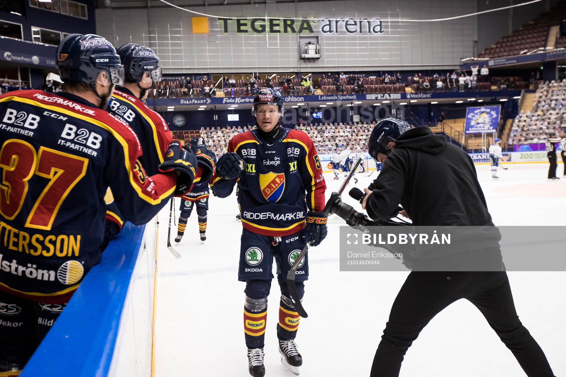 Djurgårdens Tobias Ekberg jubel