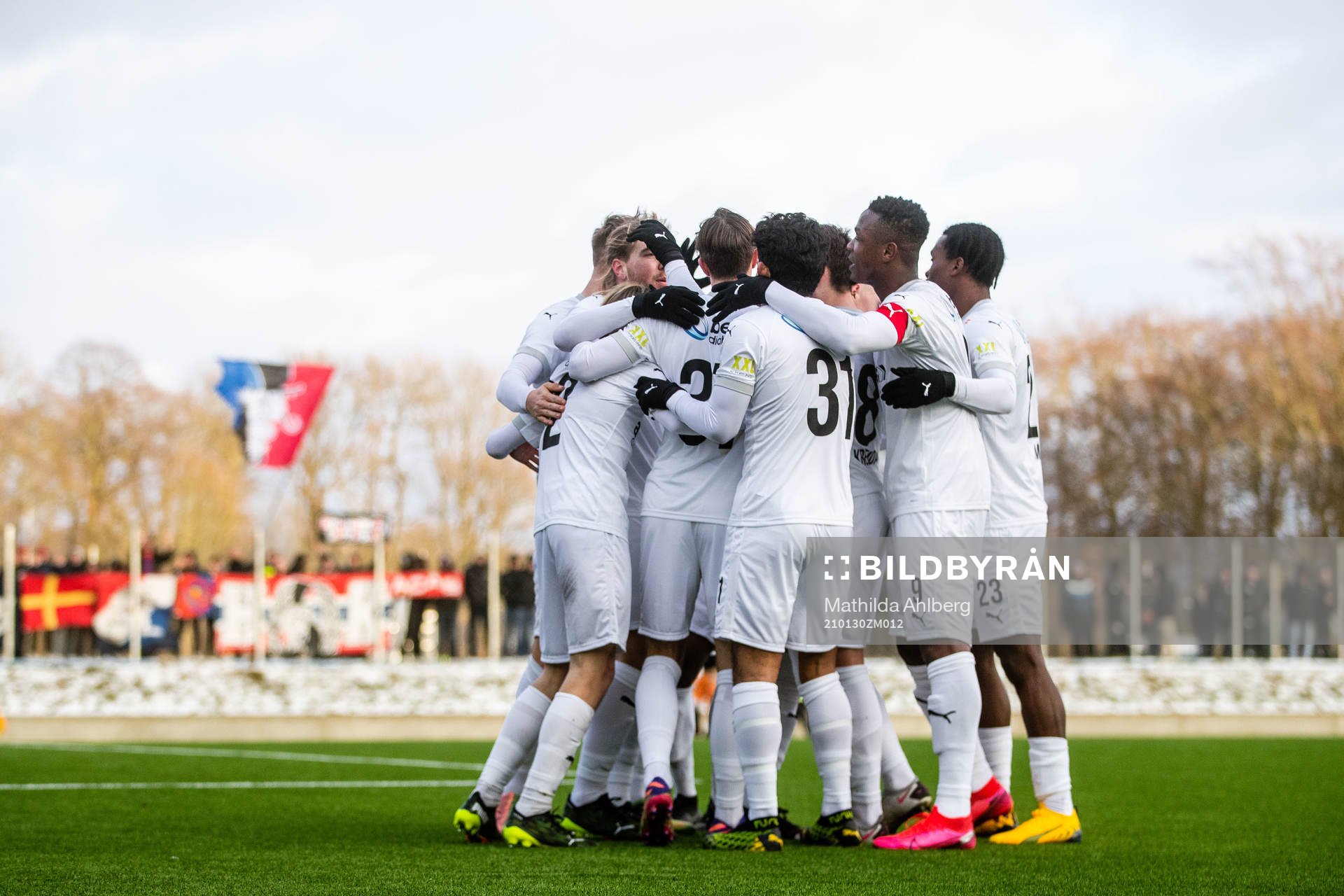 Helsingborgs spelare jublar