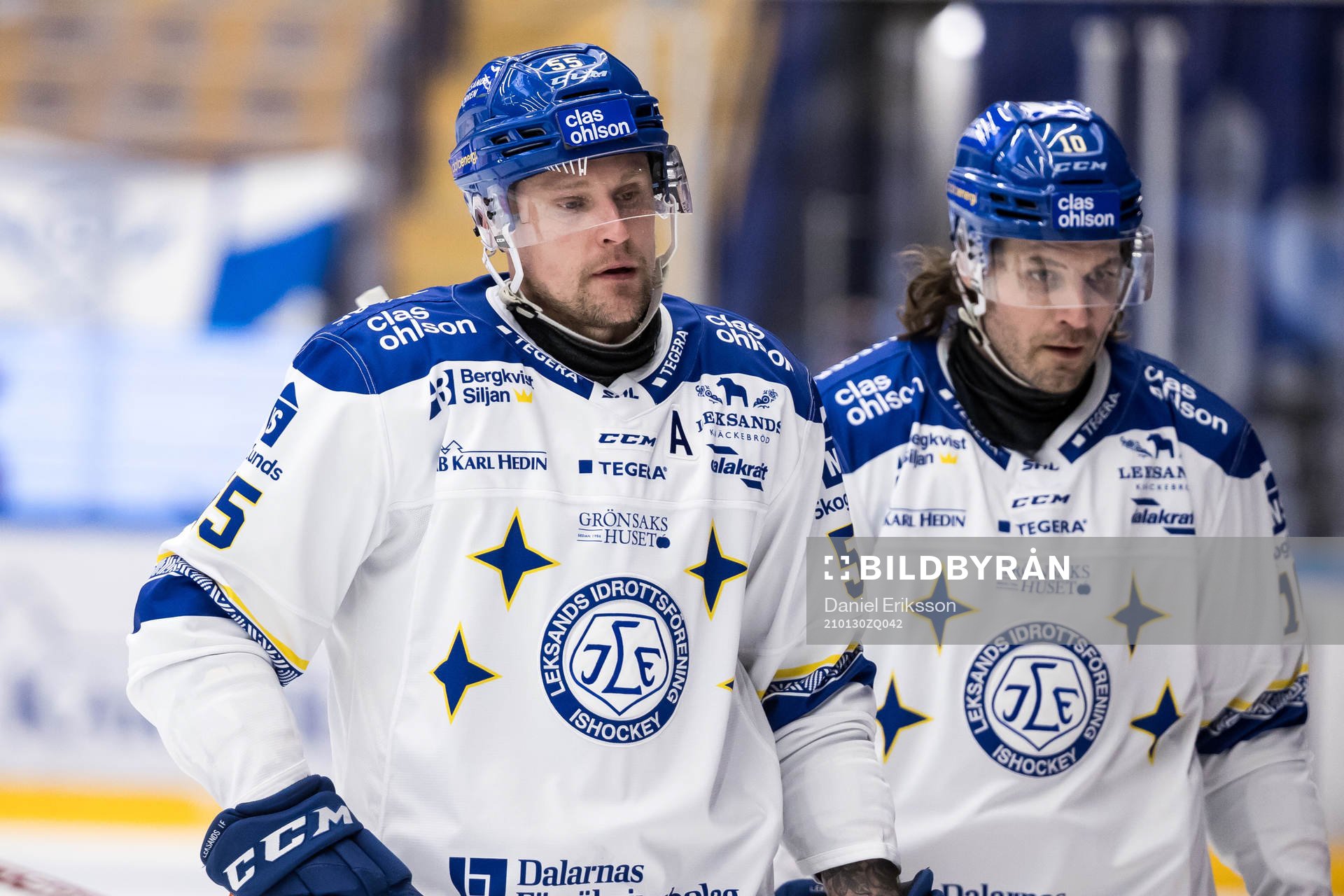 Leksands Jonas Ahnelöv och Leksands Johan Fransson