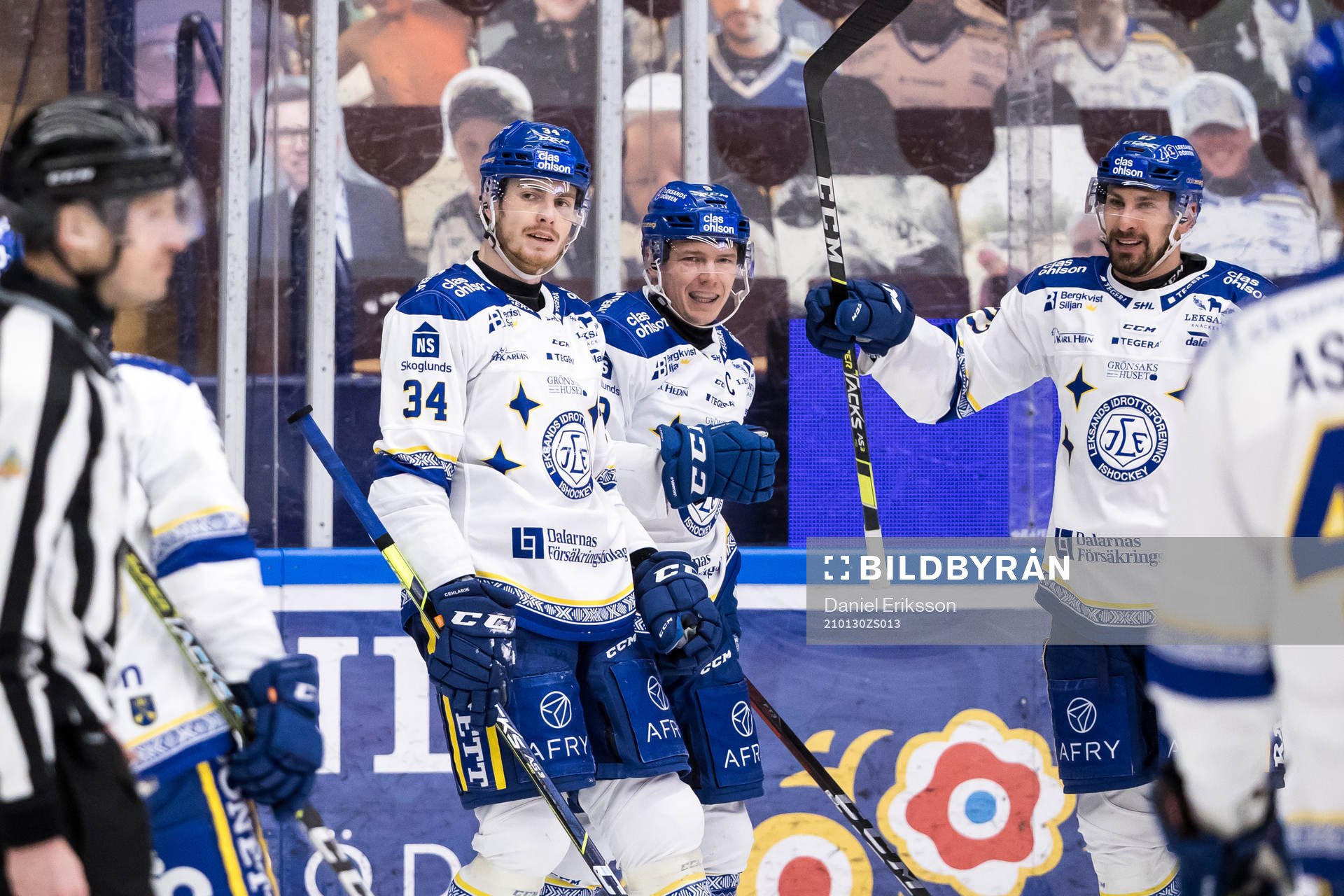 Leksands Patrik Zackrisson jubel