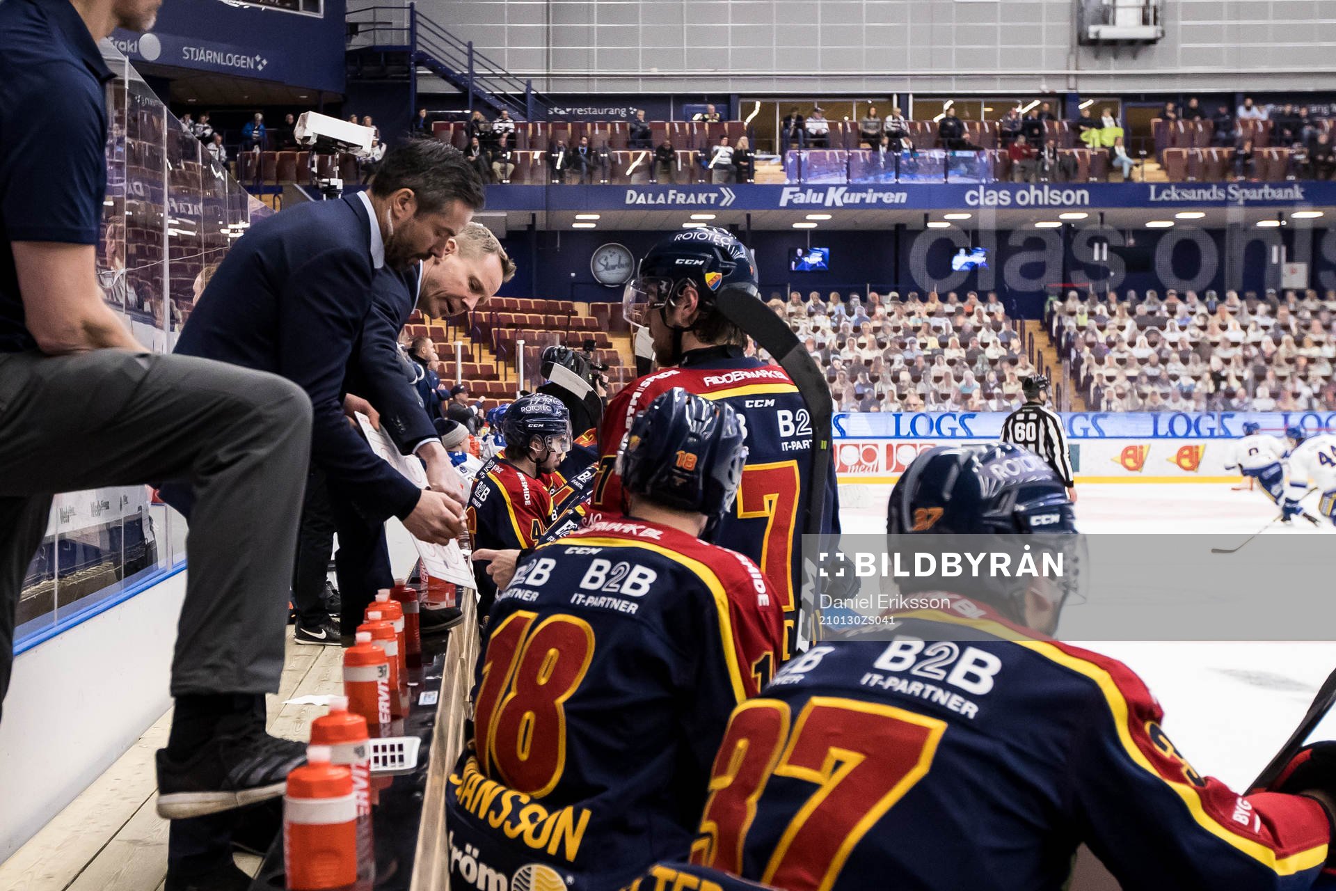 Djurgårdens tränare Michael Holmqvist och Djurgårdens