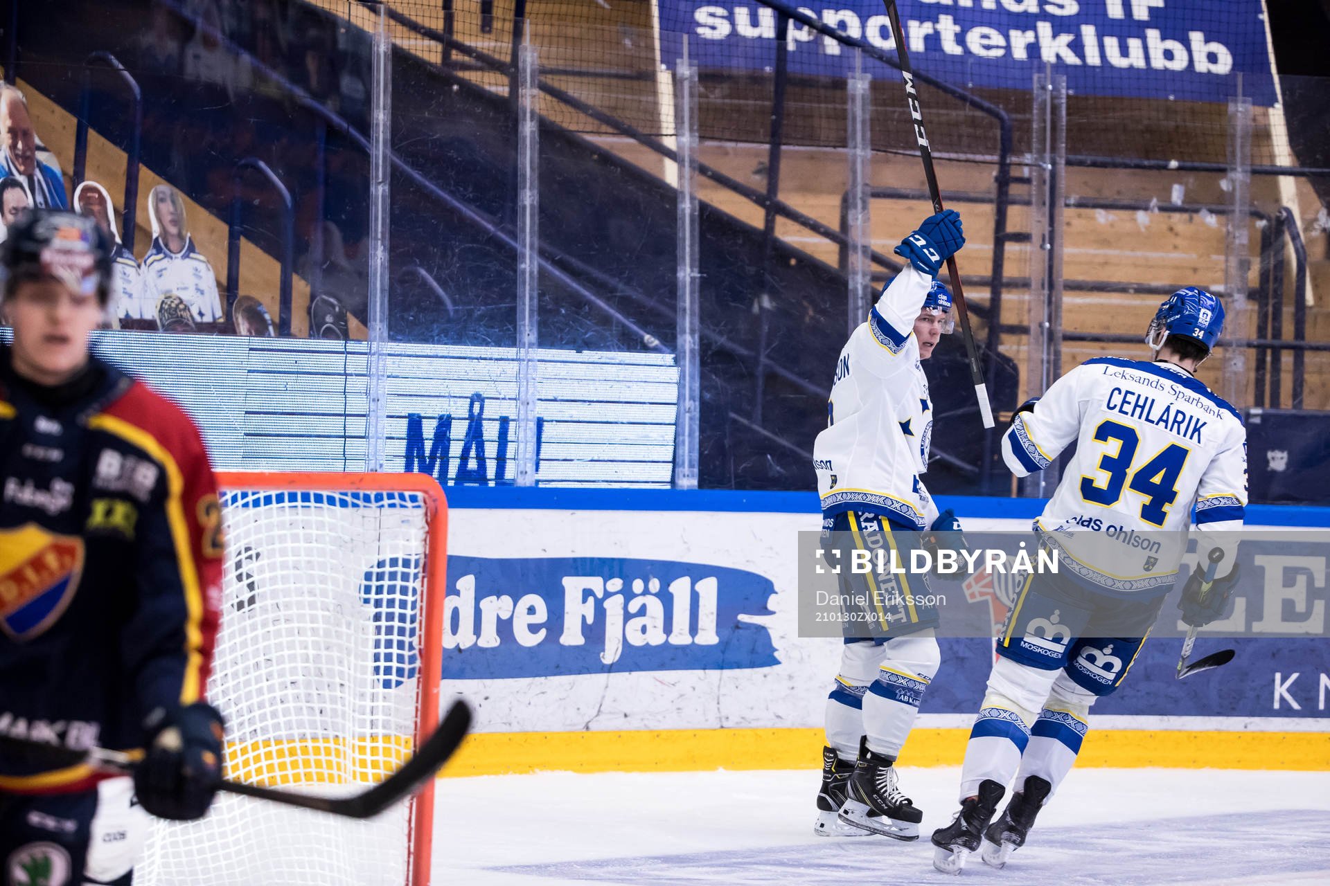Leksands Patrik Zackrisson jubel