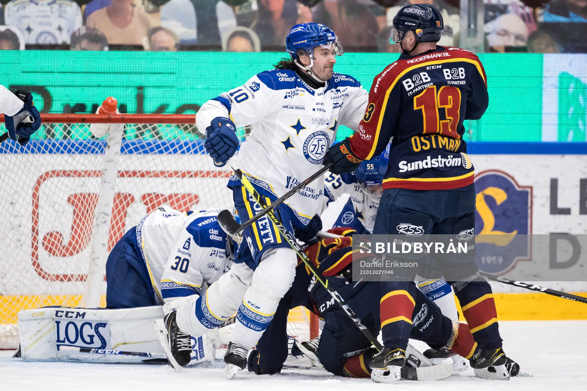 Leksands Johan Fransson och Djurgårdens Kalle Östman