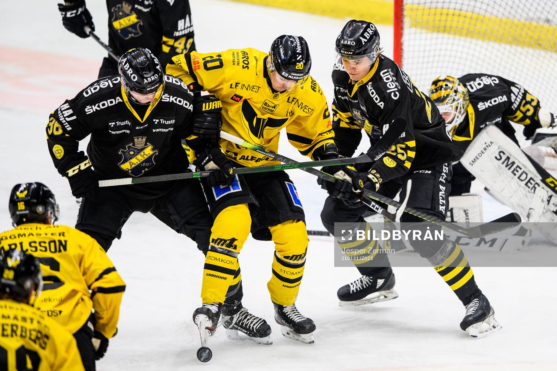 s Anton Holm och Fredric Jansson mot Västerås Henrik Hetta