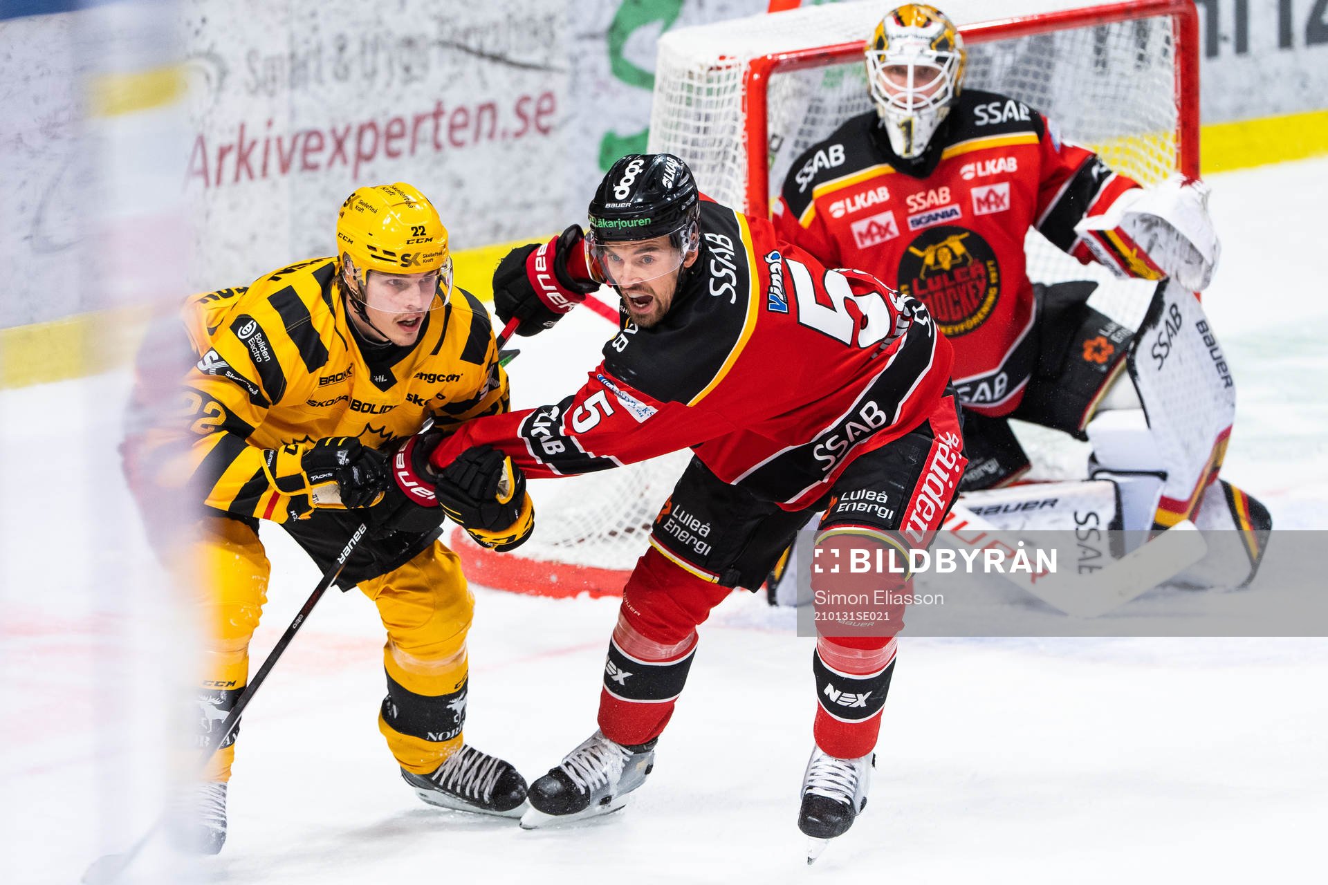 Skellefteås Jonathan Johnson och Luleås Eddie Larsson