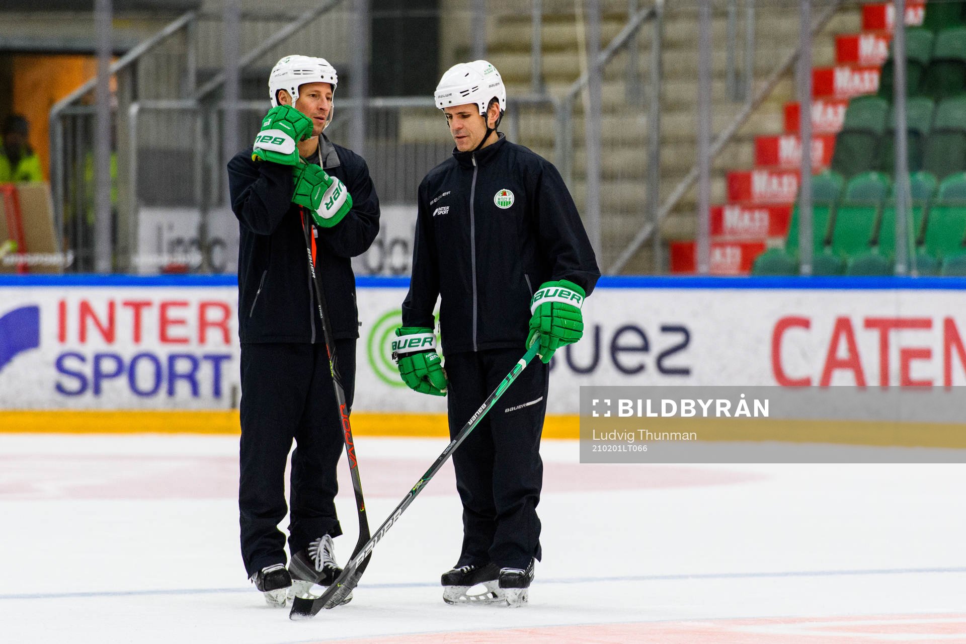Tränare Cam Abbott och assisterande tränare Jan Larsson