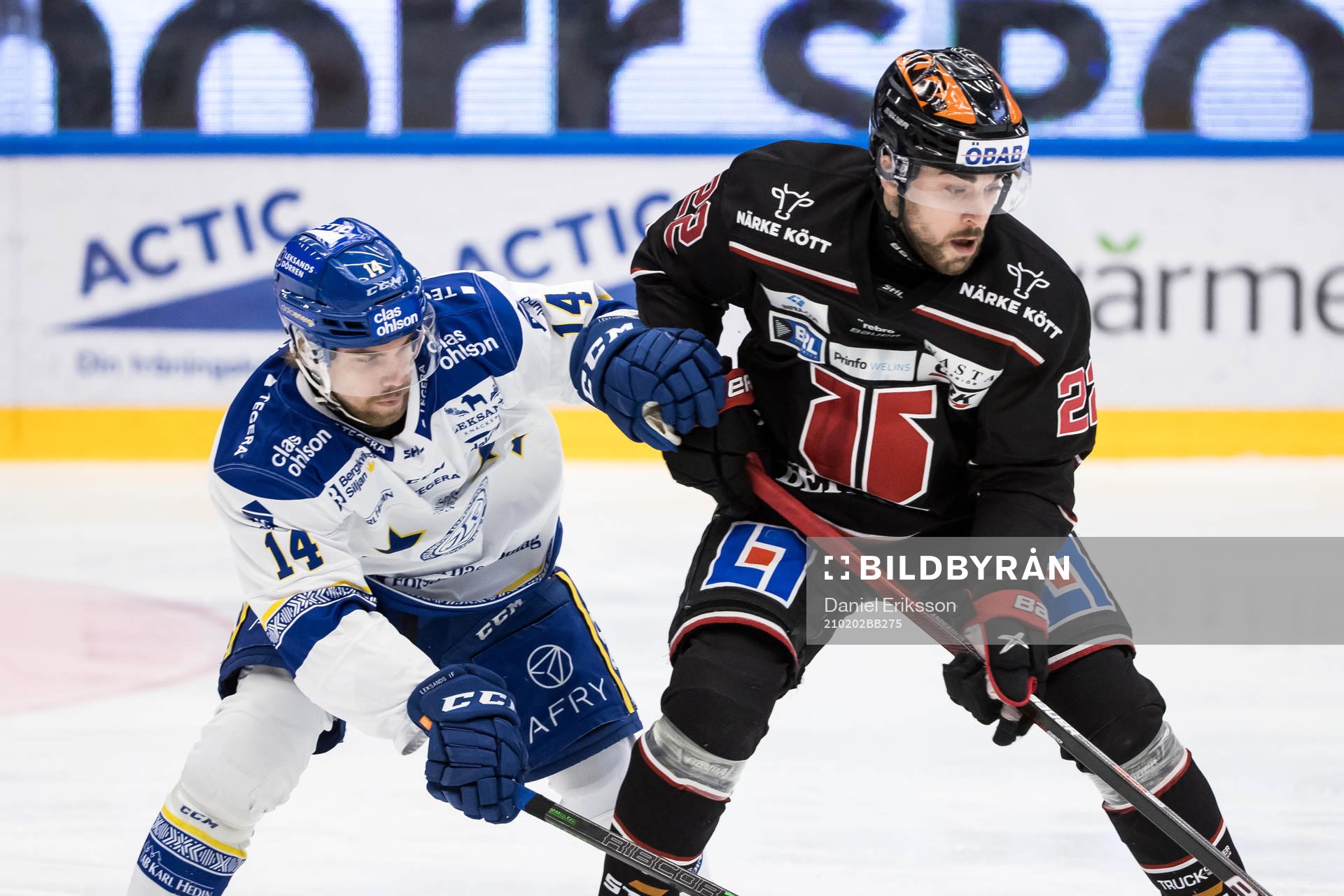 Leksands Oskar Lang och Örebros Jonathan Andersson