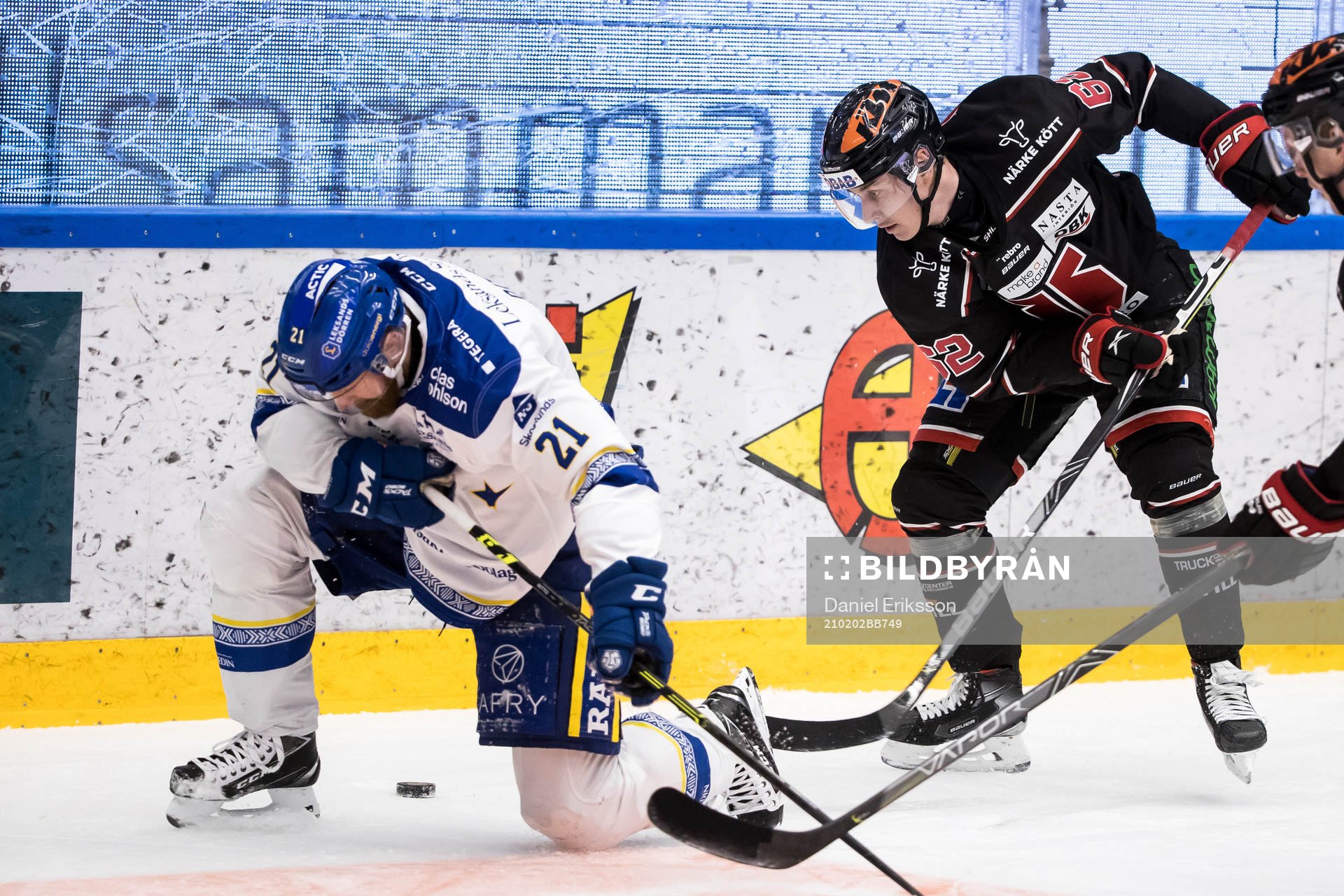 Leksands Mattias Ritola och Örebros Robert Leino