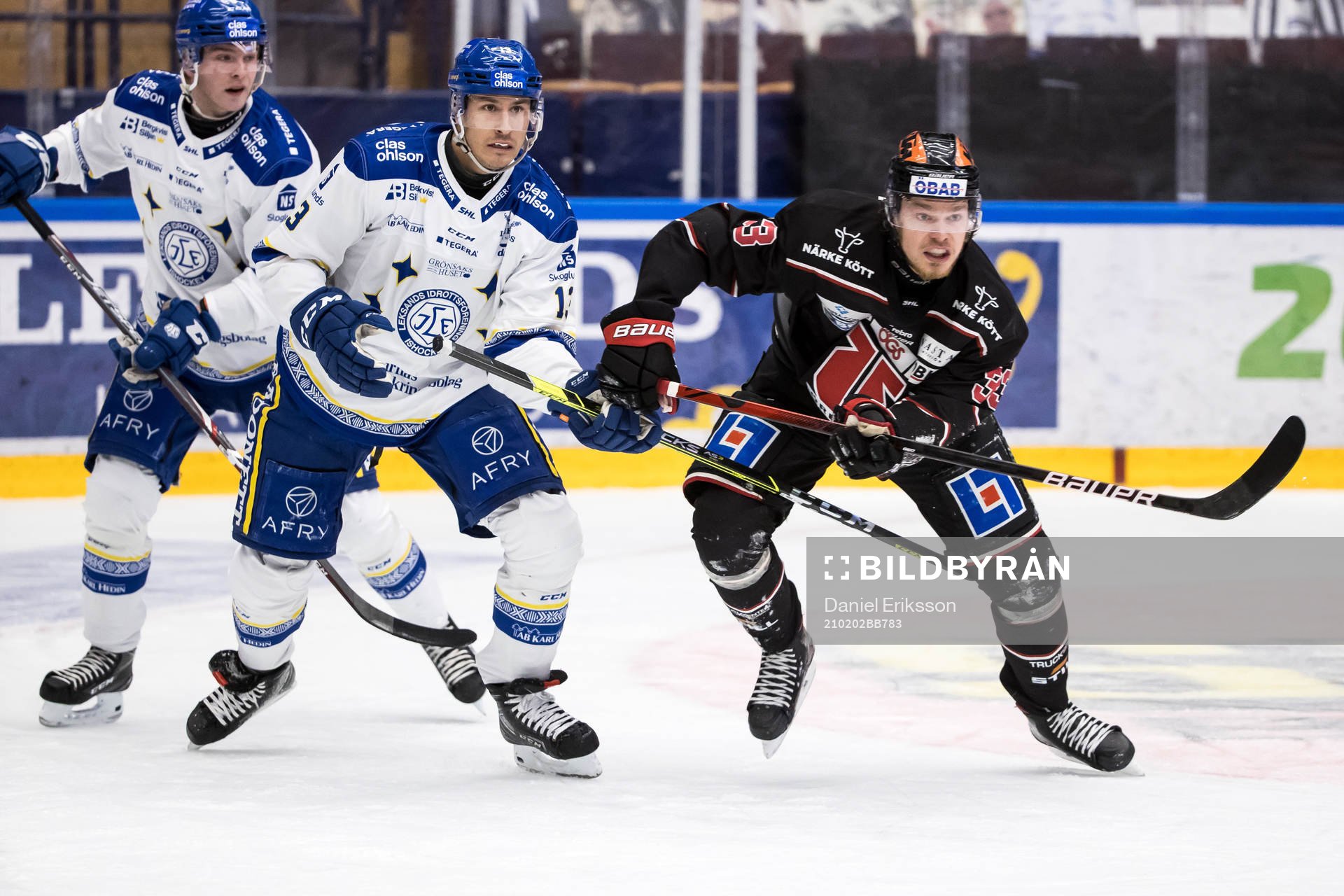 Leksands Jon Knuts och Örebros Christopher Mastomäki
