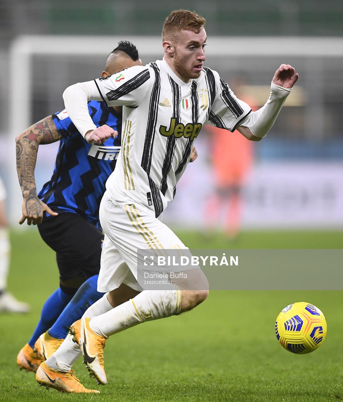Dejan Kulusevski of Juventus during the Coppa Italia Semifinal football match on February 2, 2021 in Milano. 