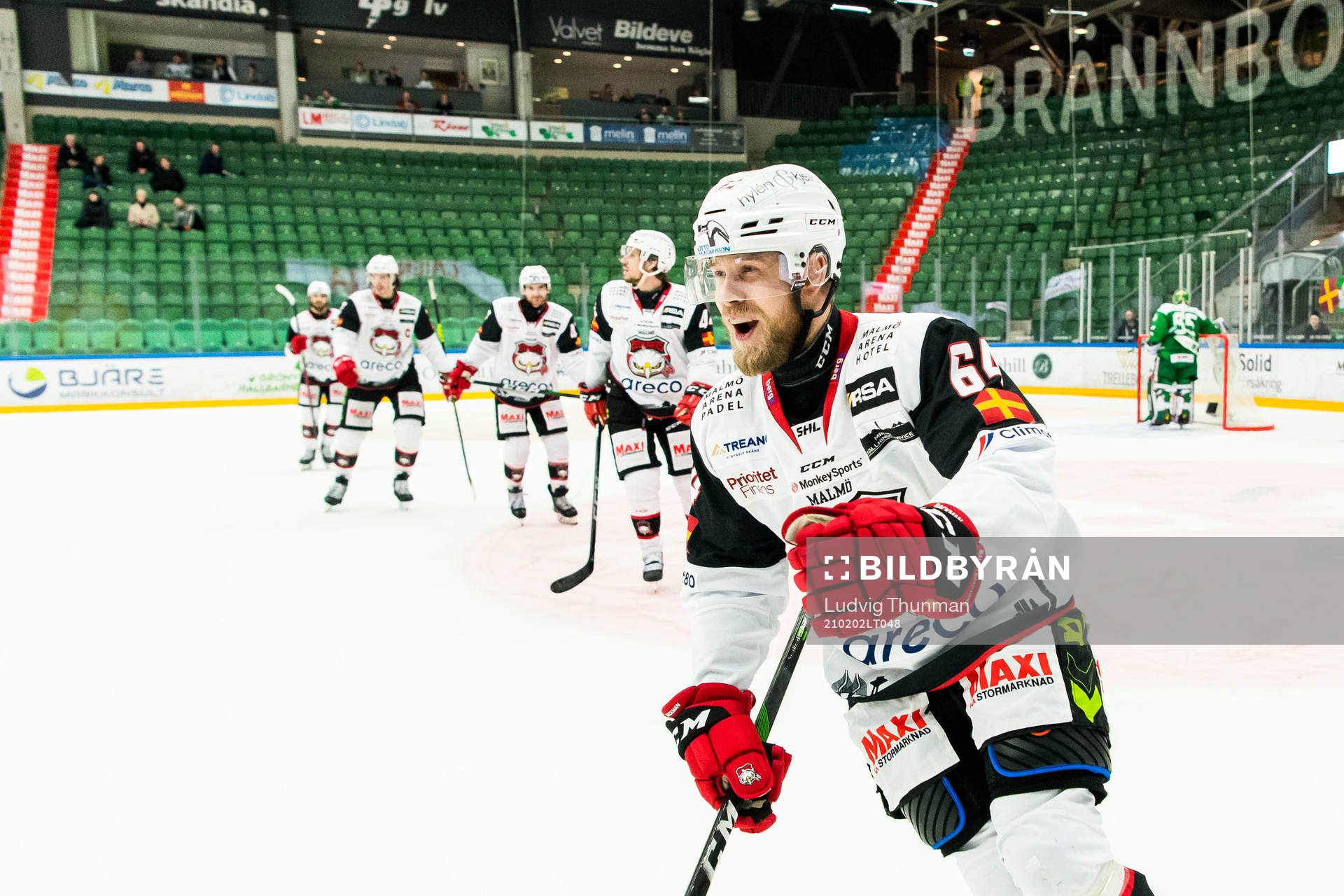 Malmö Redhawks Victor Backman jublar